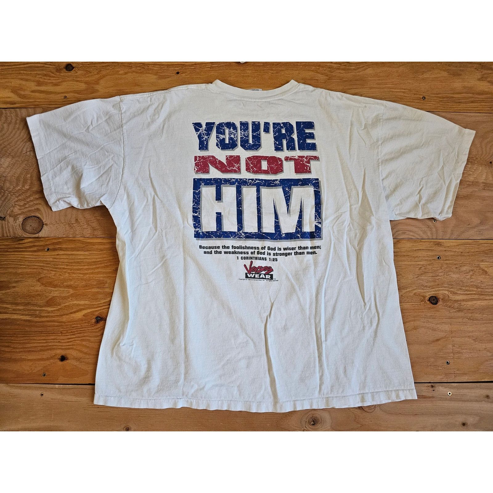 Other There Is A God Your Not Him Double Sided T-shirt 2XL 1990s Size US XL / EU 56 / 4 - 2 Thumbnail