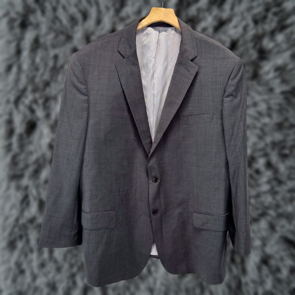 Brooks Brothers Brooks Brothers Madison Fit Gray Men's 48R Blazer Explorer Sport Coat Classic Single-Breasted Two-Button Front Notch Lapel Regular Size 48R - 1 Thumbnail
