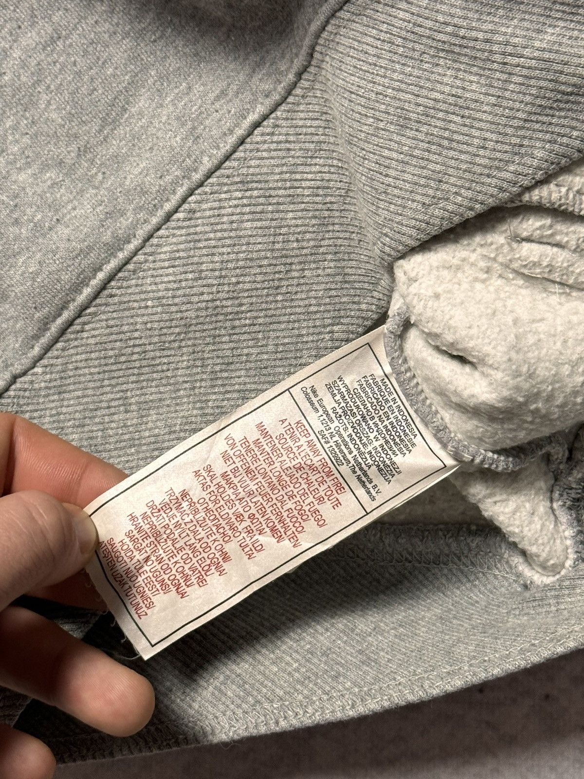 Nike × Vintage 00s Nike Vintage Airmax Big Logo Oversize Hoodie Y2K Size US S / EU 44-46 / 1 - 7 Thumbnail