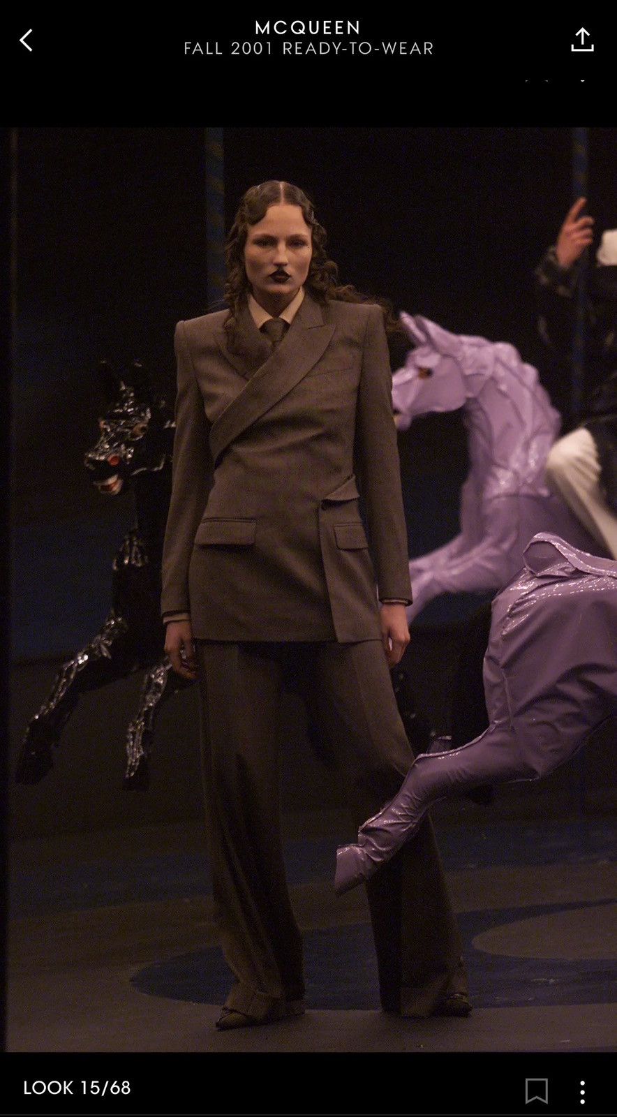 Alexander McQueen F/W 2001 Alexander McQueen around coat jacket Size M / US 6-8 / IT 42-44 - 2 Thumbnail