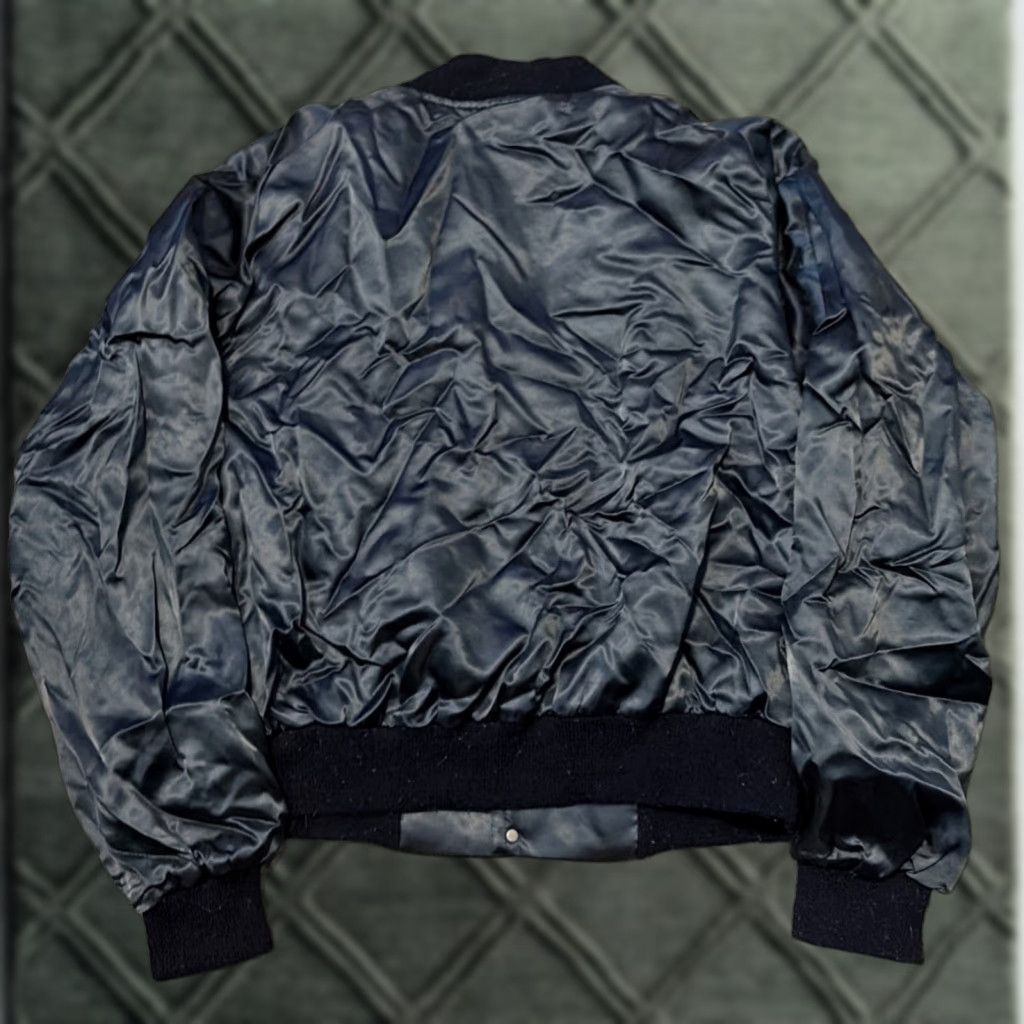 Vintage VINTAGE Monmouth New Jersey Police Academy Satin Jacket Westwind Bomber Jacket XL Navy Blue 80s Mens Size US XL / EU 56 / 4 - 1 Thumbnail