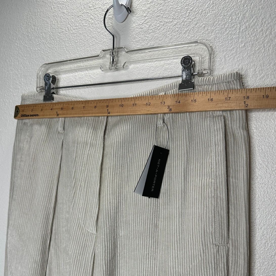 Brunello Cucinelli NWT Brunello Cucinelli Sand Beige Pleated Corduroy Pant 12 Size 34" / US 12 / IT 48 - 19 Thumbnail