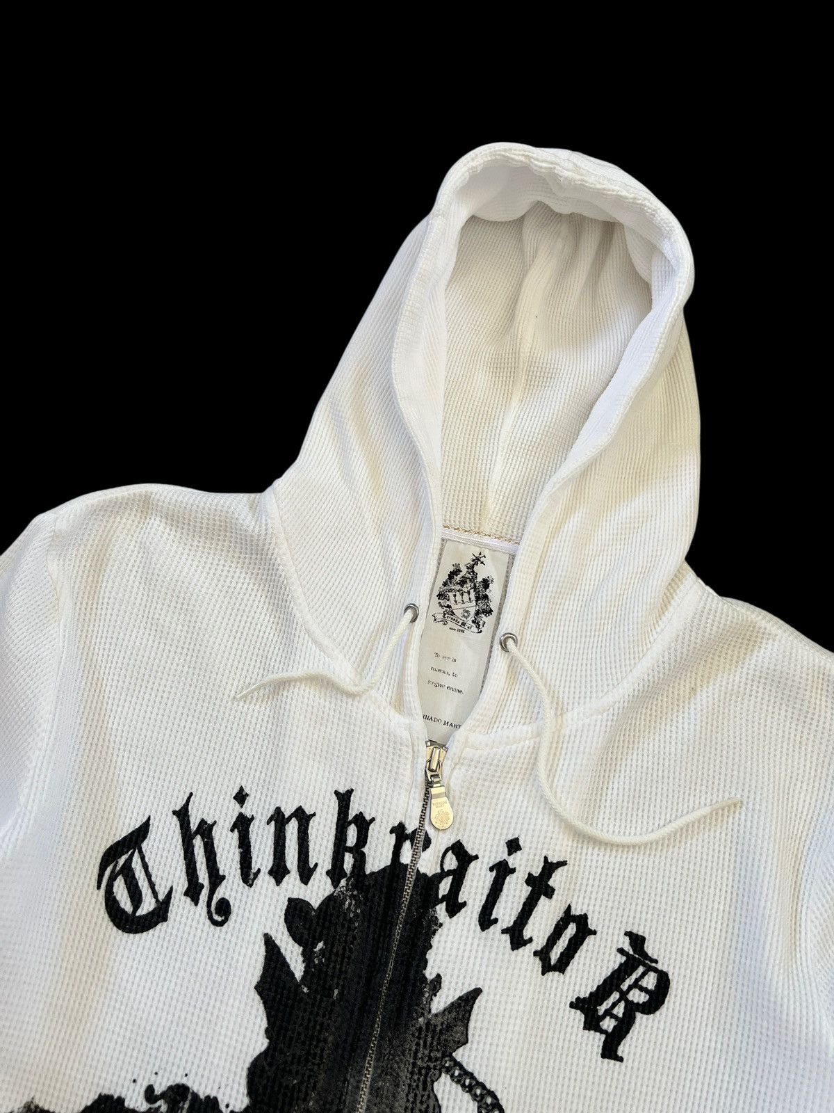 If Six Was Nine × Japanese Brand × Tornado Mart Tornado Mart Goth Printed Thermal Zipper Hoodie Size US S / EU 44-46 / 1 - 4 Thumbnail