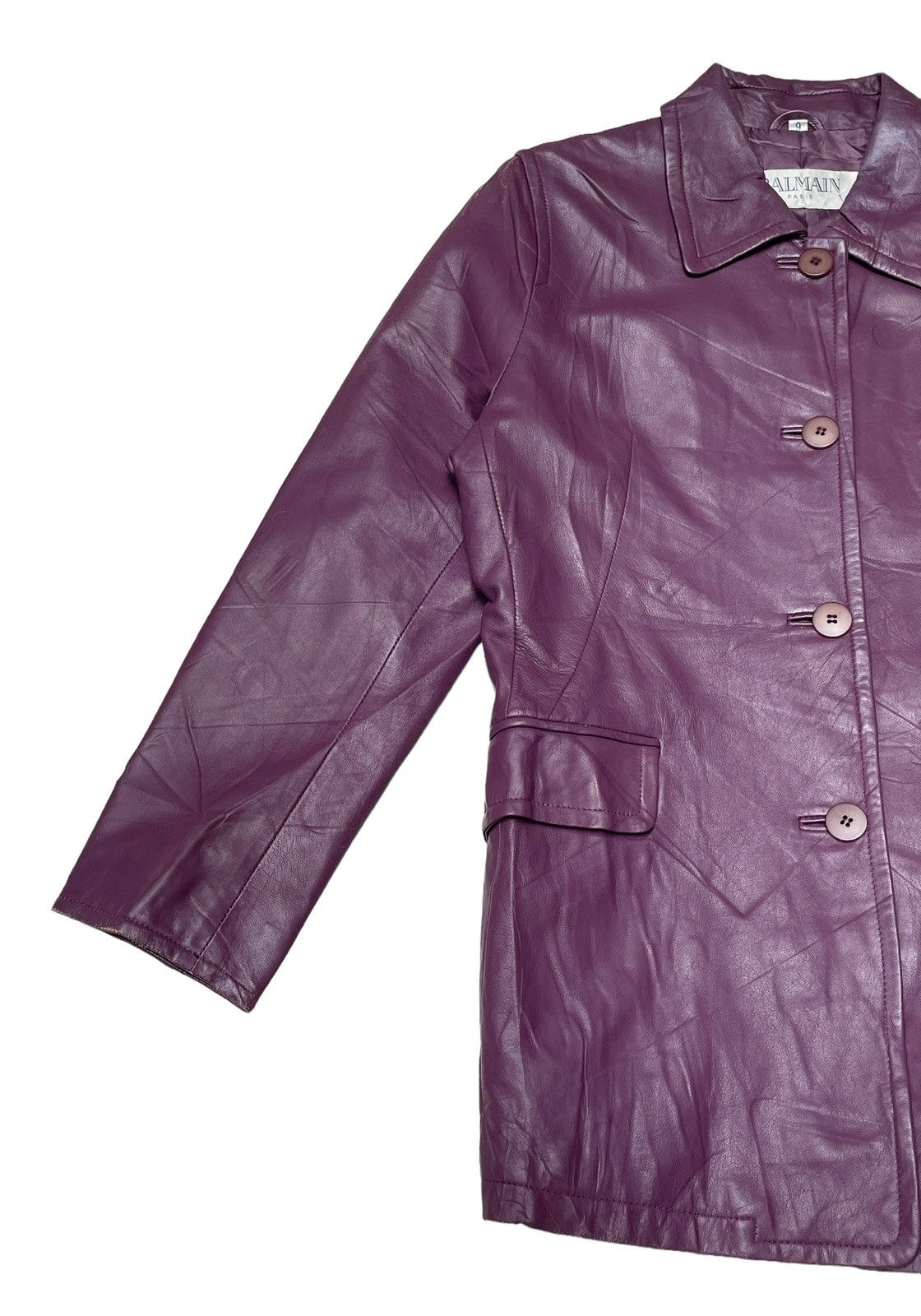 Balmain Vintage Balmain Leather Jacket 2000s Size US S / EU 44-46 / 1 - 5 Thumbnail