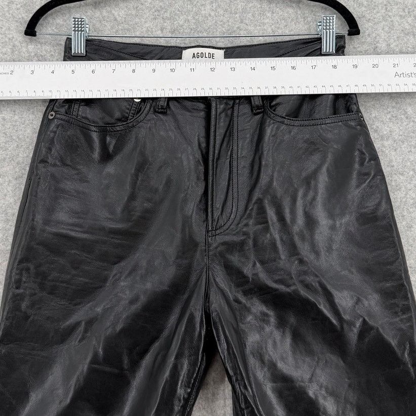 Agolde AGOLDE Detox Recycled Leather 90s Pinch High Waist Pant Size 26" / US 2 / IT 38 - 7 Thumbnail