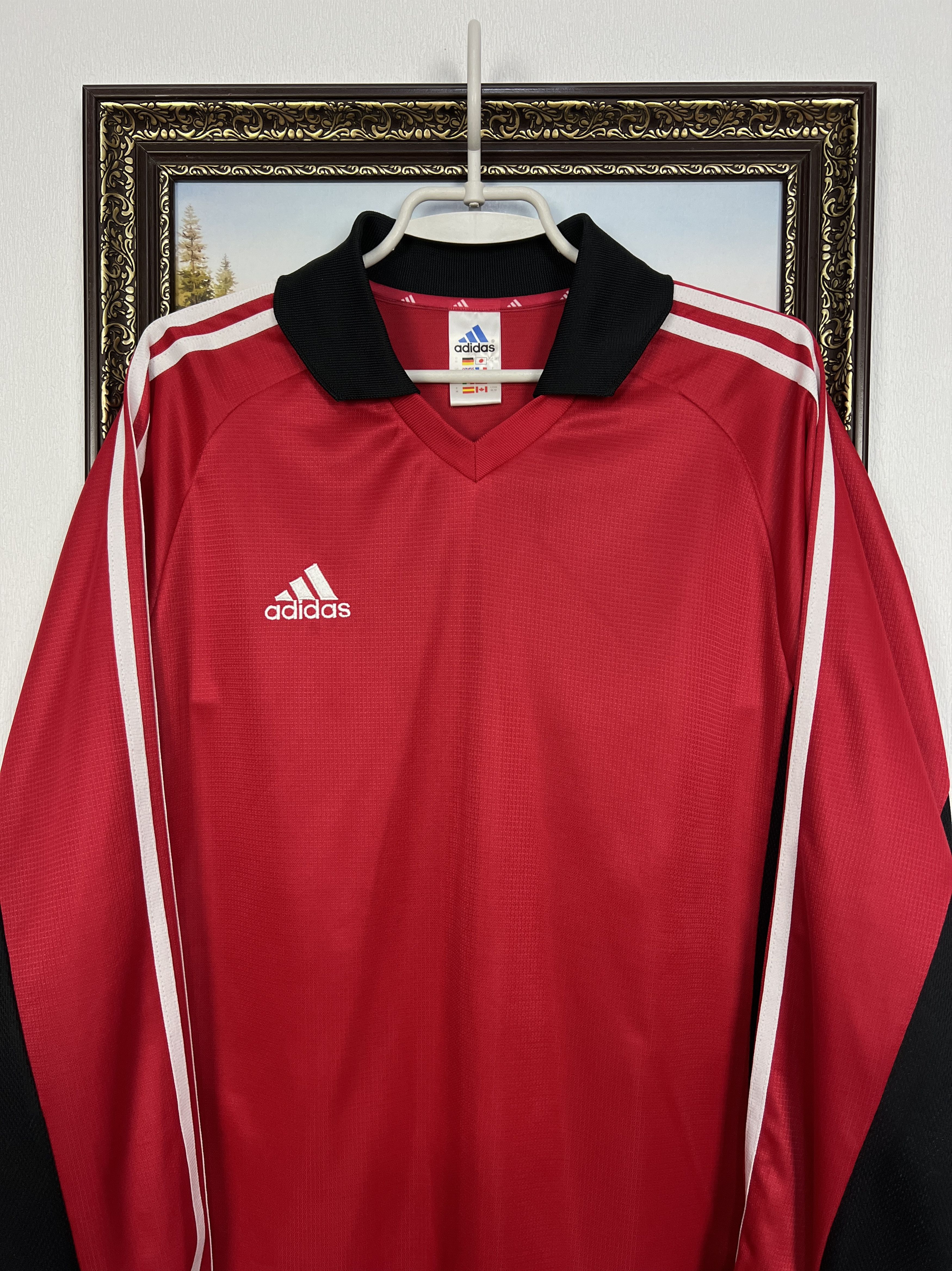 Adidas Vintage Football Template Shirt Soccer Long Sleeve Jersey Size US M / EU 48-50 / 2 - 2 Thumbnail