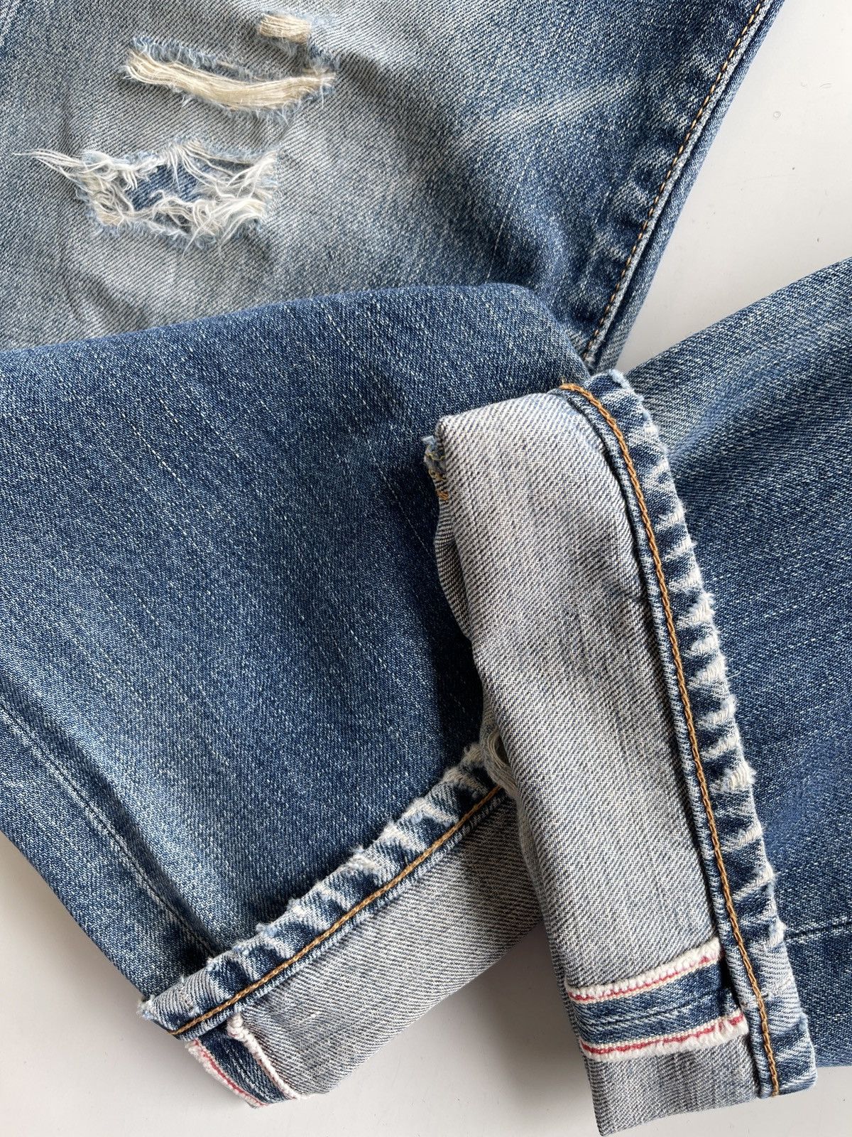 Vintage Vintage Edwin 505x Distressed Selvedge Denim Size US 28 / EU 44 - 12 Thumbnail