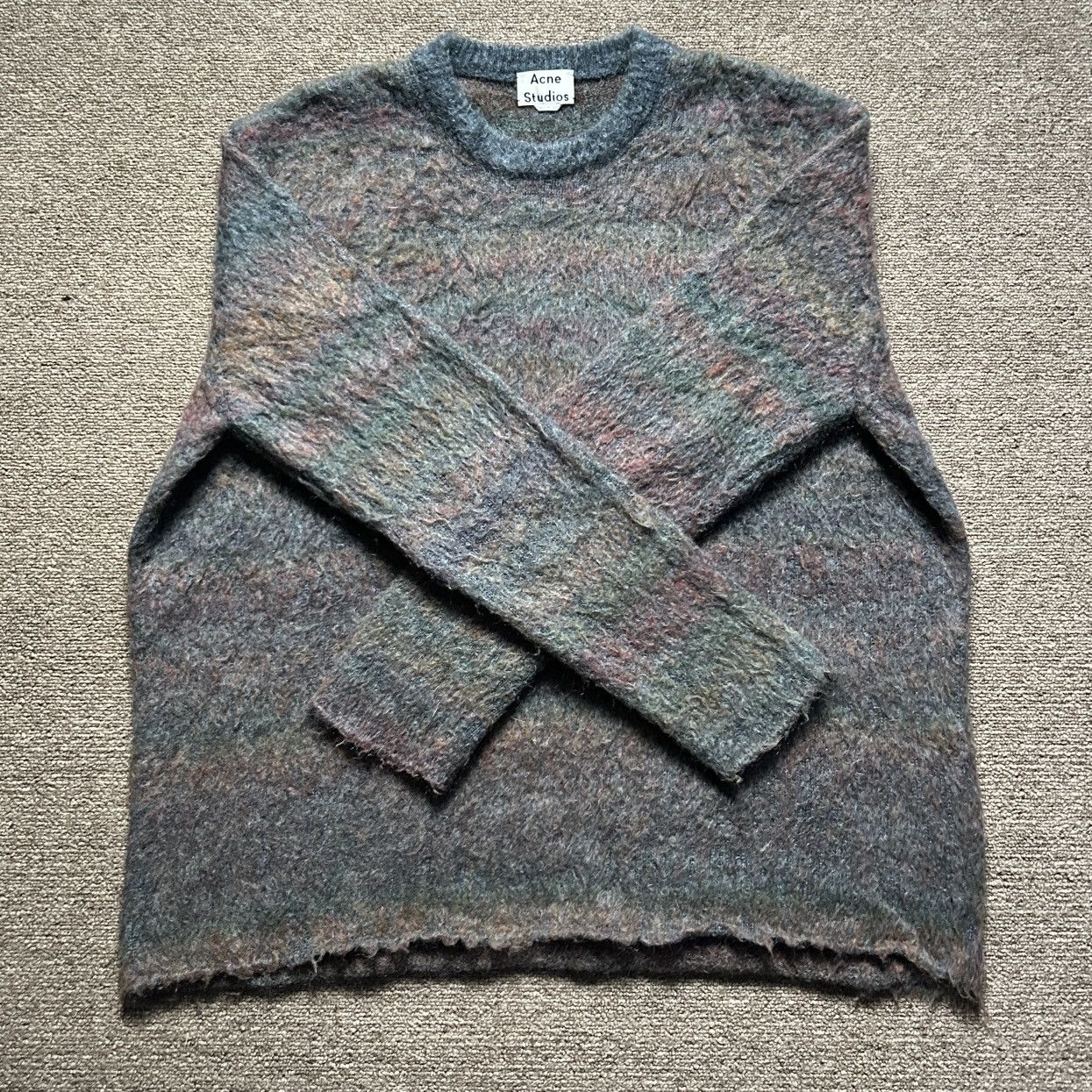 Acne Studios mohair multicolor sweater Size US XL / EU 56 / 4 - 1 Thumbnail
