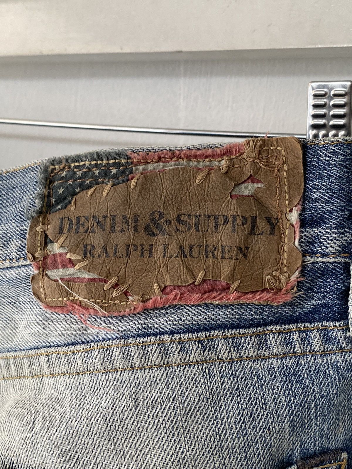 Ralph Lauren × Vintage THRASHED Mud Wash Ralph Lauren Destroyed Jeans Size US 32 / EU 48 - 11 Thumbnail