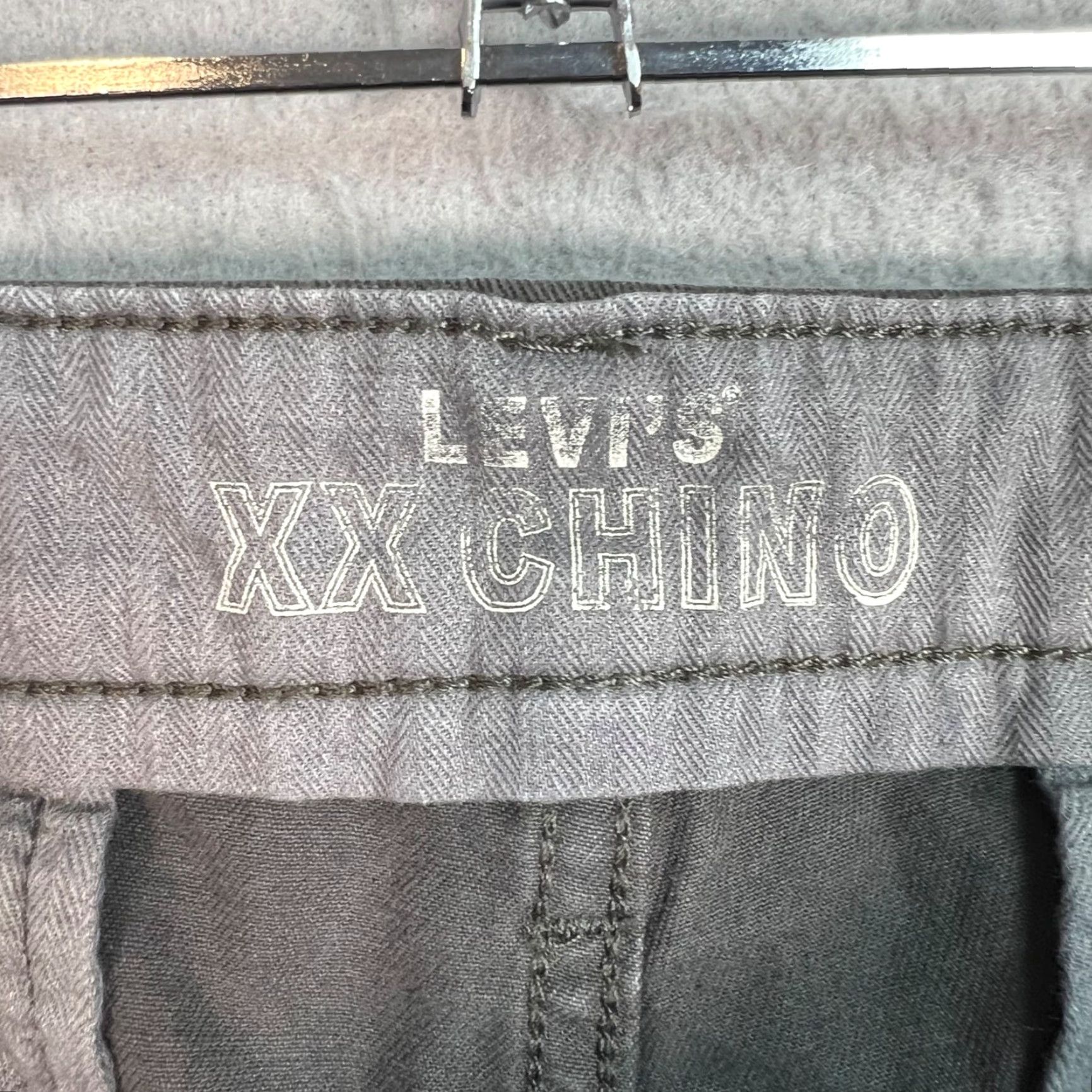 Levi's Levis XX Chino Cargo Pants Loose Straight Leg Size XL Grey w/ Drawstring Size US 36 / EU 52 - 3 Thumbnail