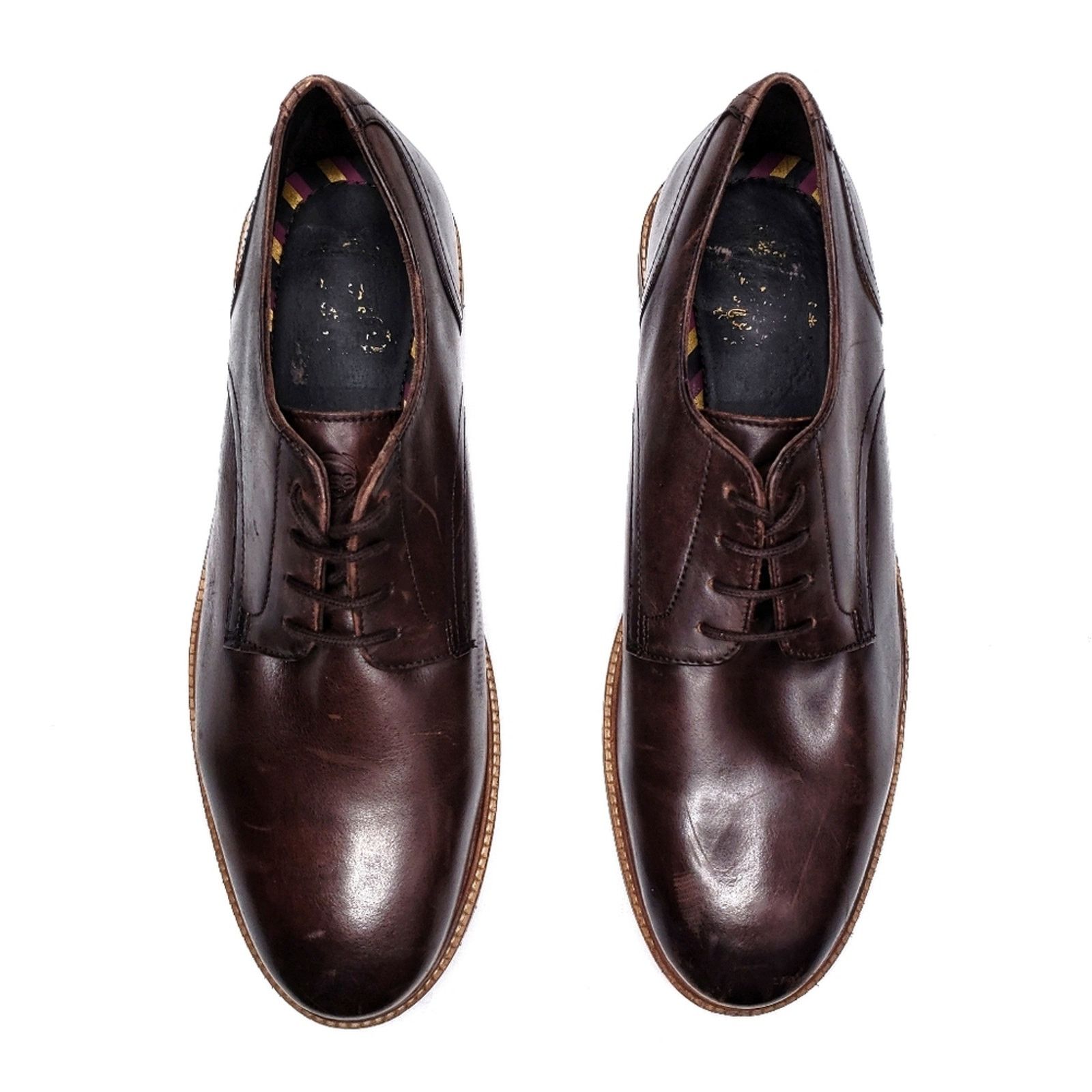 Base London Base London Draco Derby Shoes in Brown Leather Size US 11 / EU 44 - 3 Thumbnail