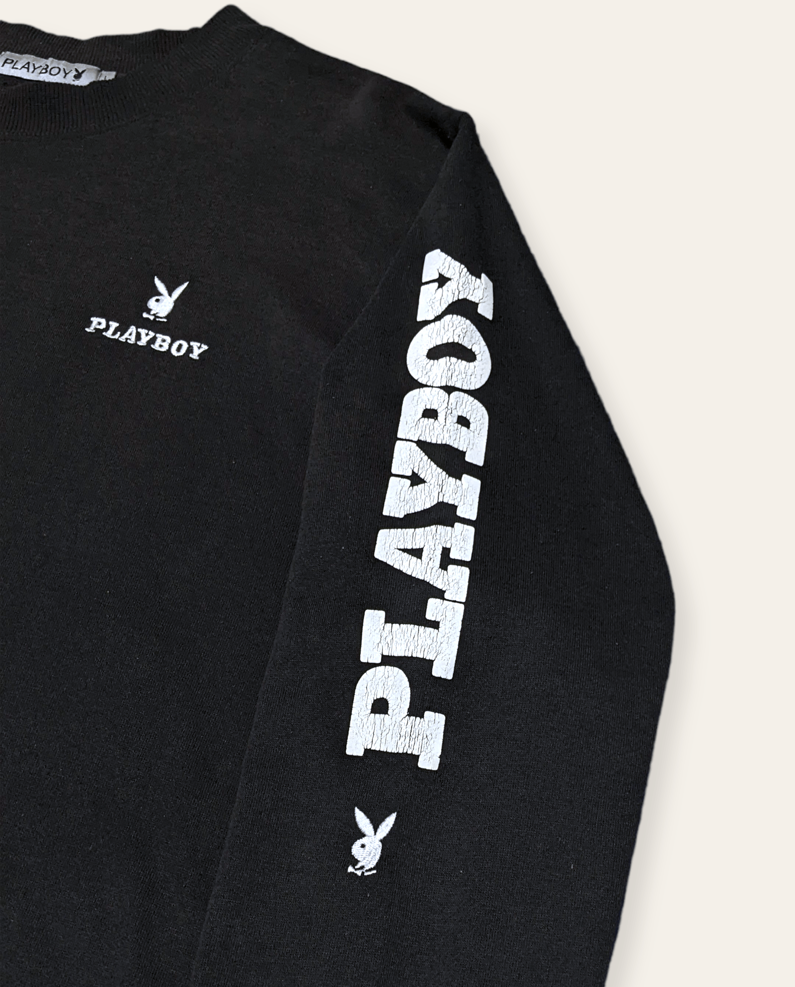 Playboy × Vintage Vintage 90s Playboy Spellout Big Logo Embroidered Sweatshirt Size US L / EU 52-54 / 3 - 9 Thumbnail