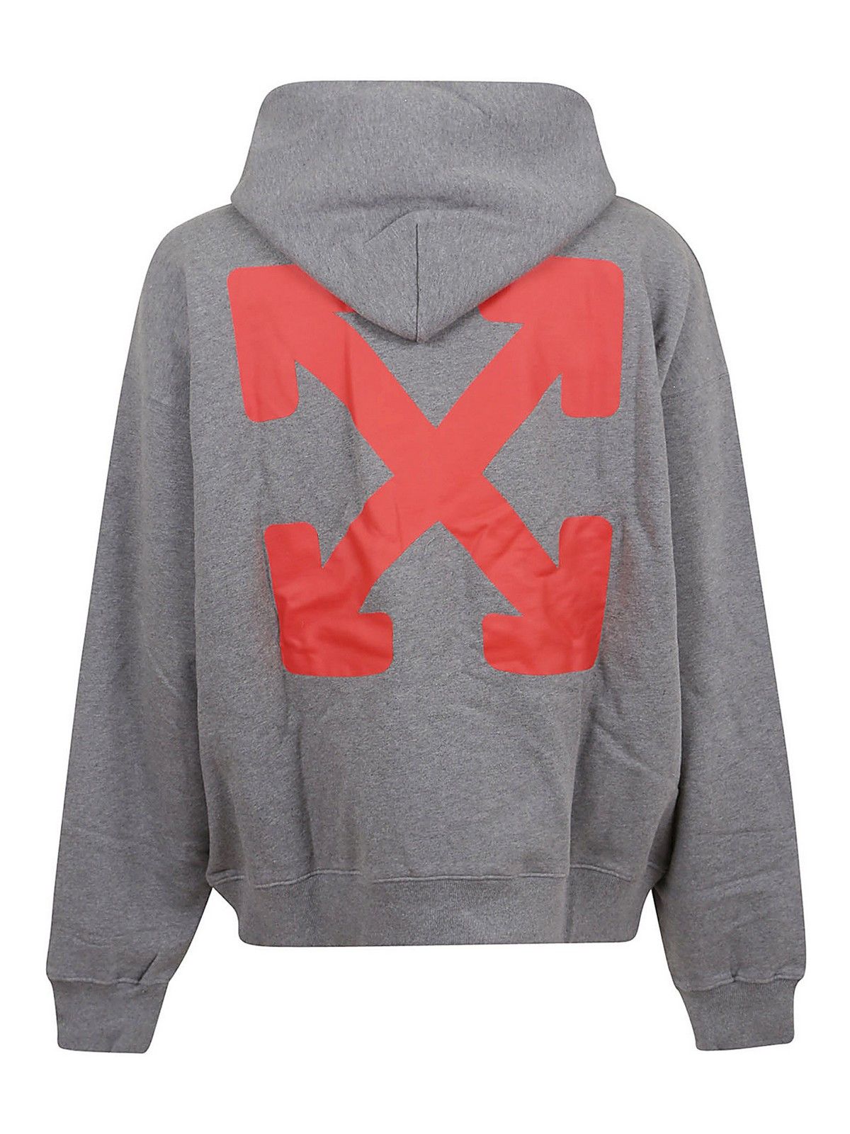 Off-White o1gr1nt0125 Emotion Arrow Skate Hoodie in Melange Grey Size US S / EU 44-46 / 1 - 2 Thumbnail