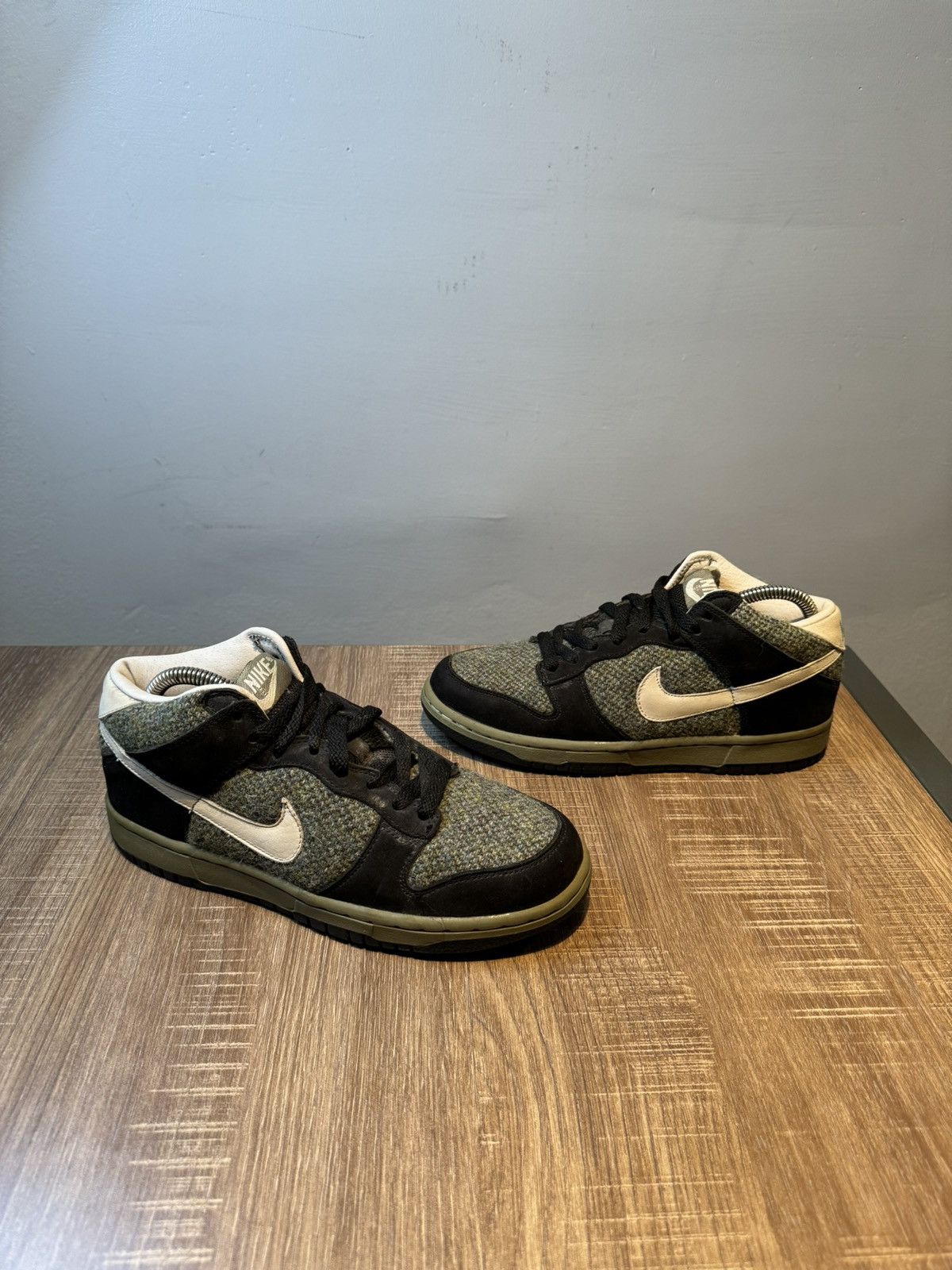 Nike Nike Dunk Mid Premium Tweed Black Women's Size 8 Shoes Size US 8 / IT 38 - 2 Thumbnail