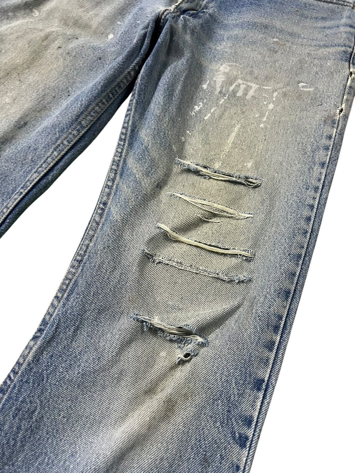 Levi's Flare jean Vintage Levi’s 517 Distress Painted Faded Jean Size US 32 / EU 48 - 5 Thumbnail