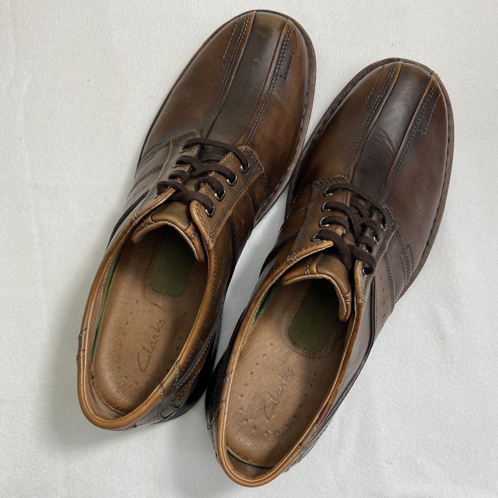 Clarks Clarks Touareg Vibe Men's 12M Brown Leather Oxford Shoes Size US 12 / EU 45 - 1 Thumbnail