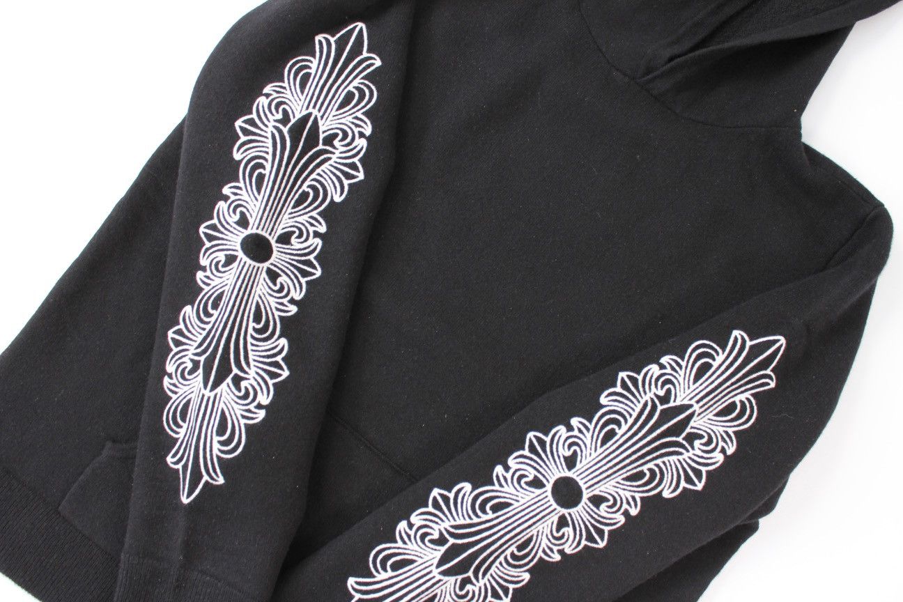 Chrome Hearts Chrome Hearts Cashmere Embroidered Floral Sleeve Hoodie Size US L / EU 52-54 / 3 - 2 Thumbnail