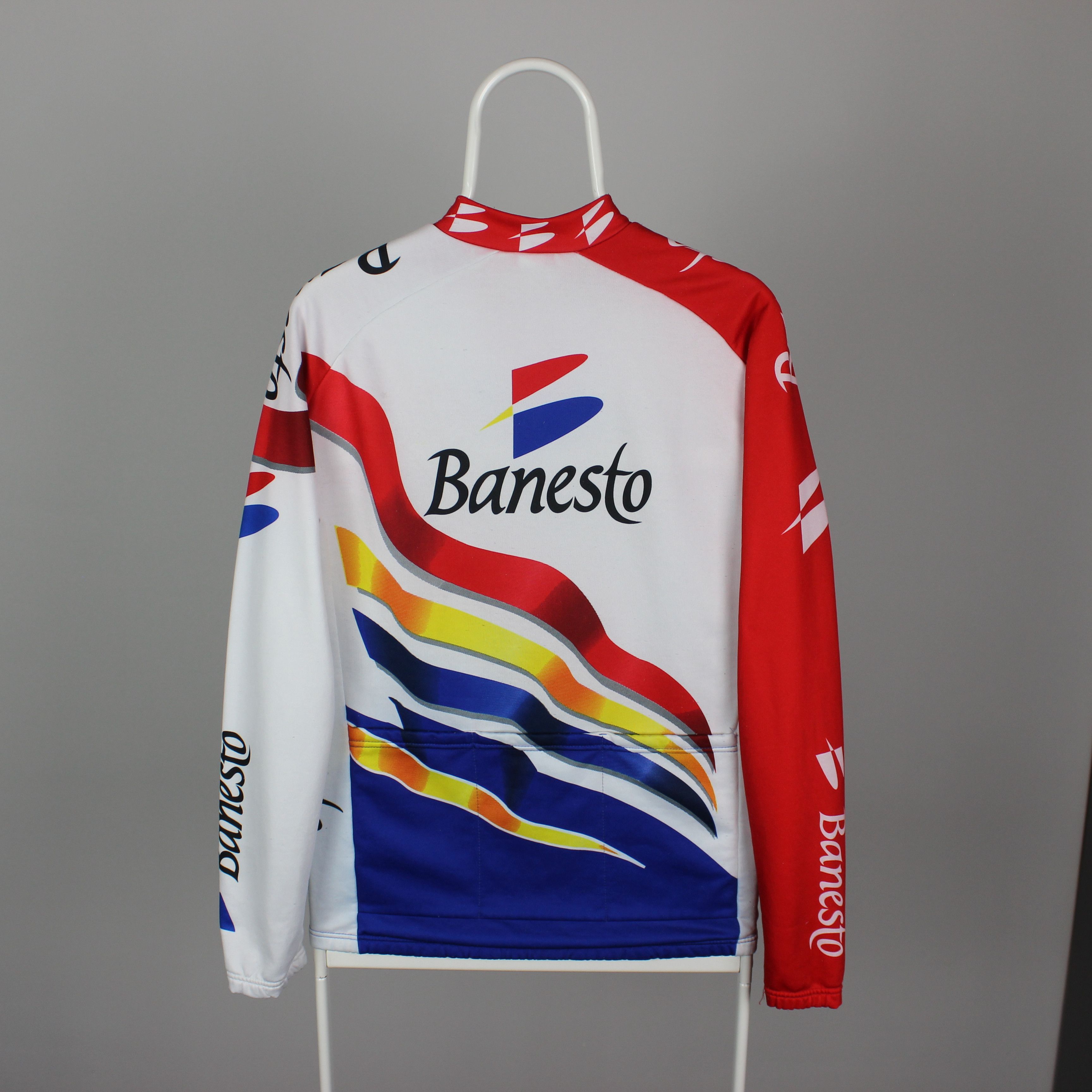 Vintage Banesto Cycling Shirt Nalini Jersey Cycle Olympic Barcelona Size US M / EU 48-50 / 2 - 9 Thumbnail