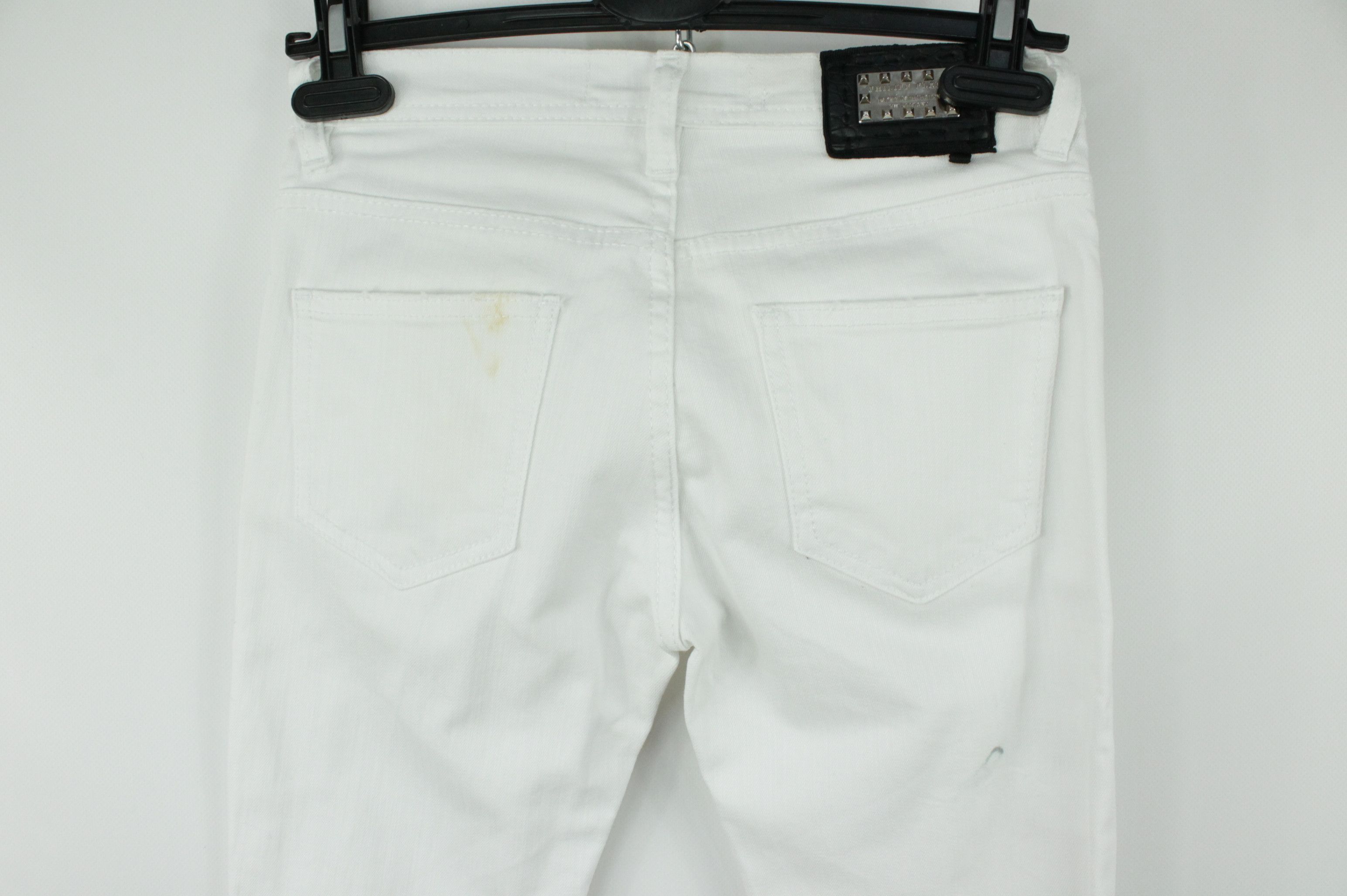 Designer × Philipp Plein Phillip Plein White Devil’s Food Jeggins For Custom Size 26" / US 2 / IT 38 - 8 Thumbnail