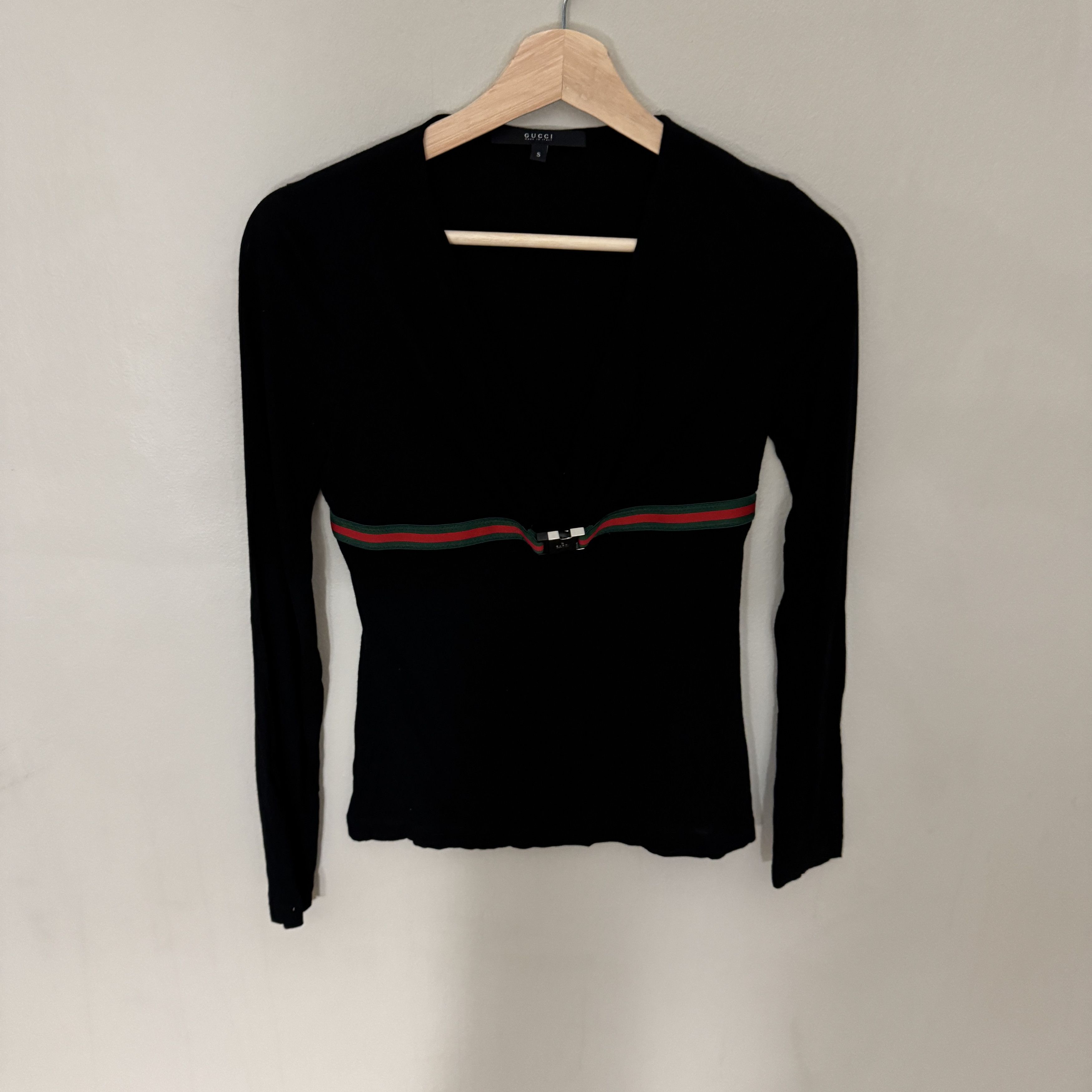 Gucci Gucci By Tom Ford 2000's Oversized Chunky Knit Zip Sweater