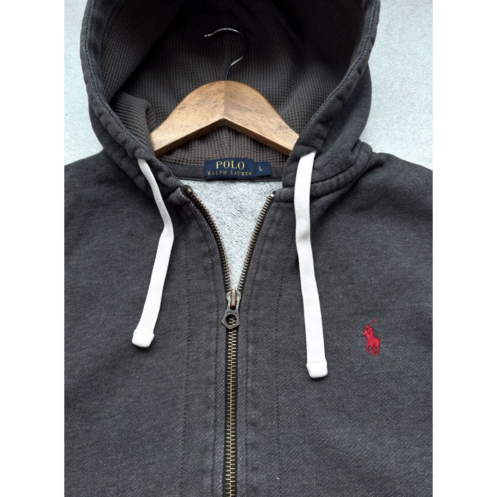 Polo Ralph Lauren VINTAGE Polo Ralph Lauren Hoodie Mens L Gray Zip 90s Streetwear City Classic Designer Hip Hop retro Logo Size US L / EU 52-54 / 3 - 4 Thumbnail