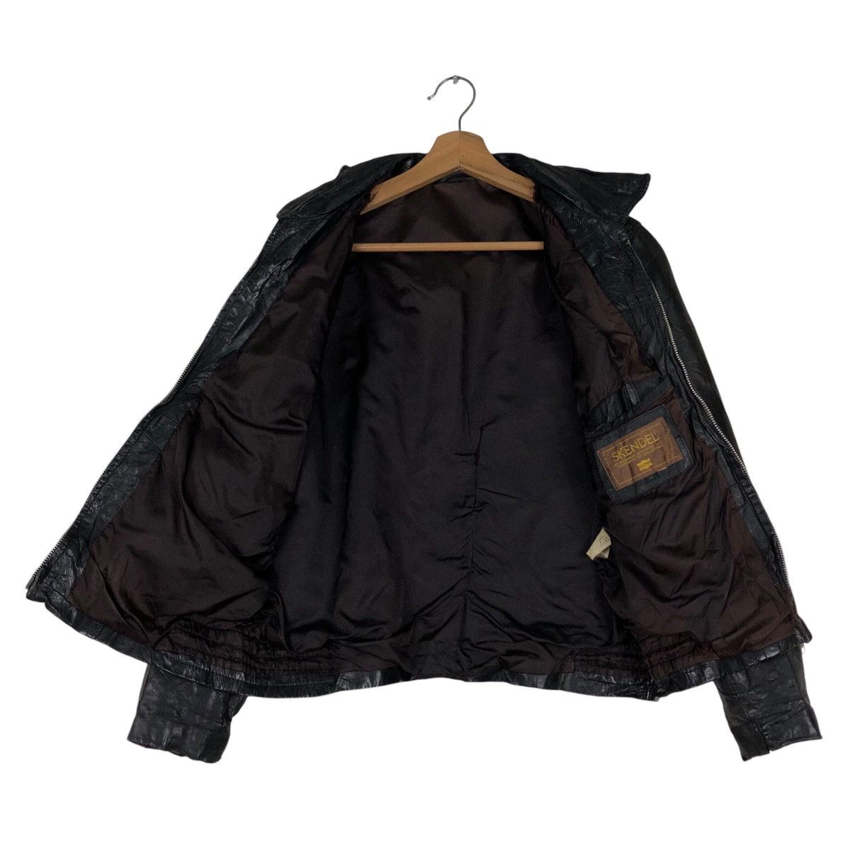 Japanese Brand 📌Vintage Biker Genuine Leather Jacket Skendel Issey Miyake Size US M / EU 48-50 / 2 - 14 Thumbnail