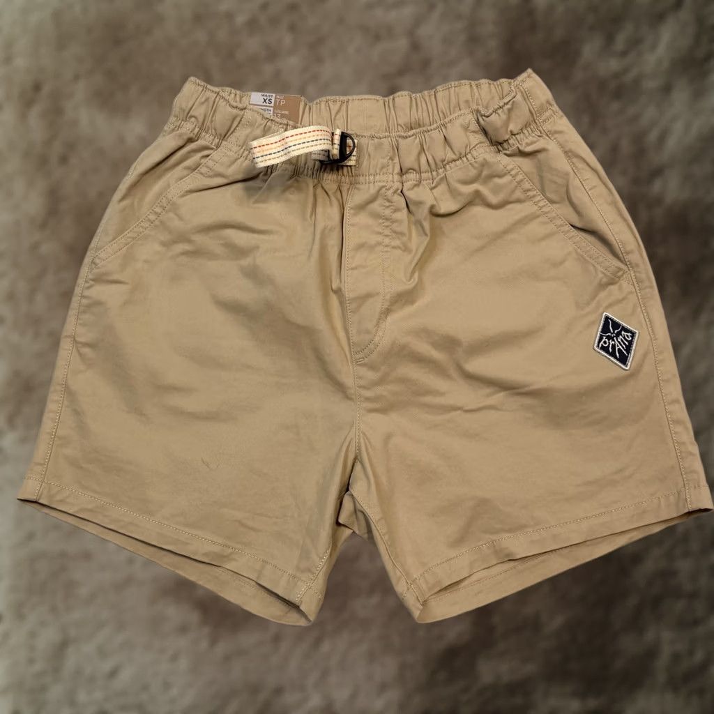 Prana prAna Mojave Short Mens XS Khaki Organic Cotton Stretch 5 Inseam Chino Casual Travel Shorts Beige Beige Mens XS Size US 27 - 1 Thumbnail