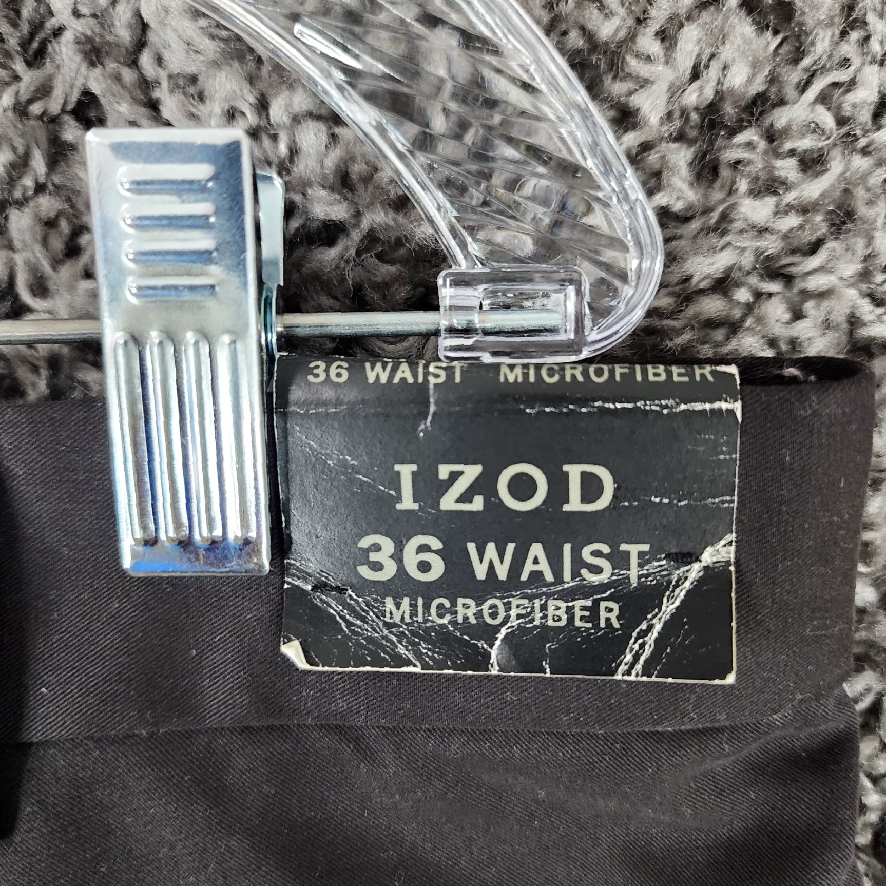 Izod IZOD Mens Microfiber Pleated Black 100% Polyester Golf Shorts Size 36 Tall Size US 36 / EU 52 - 4 Thumbnail
