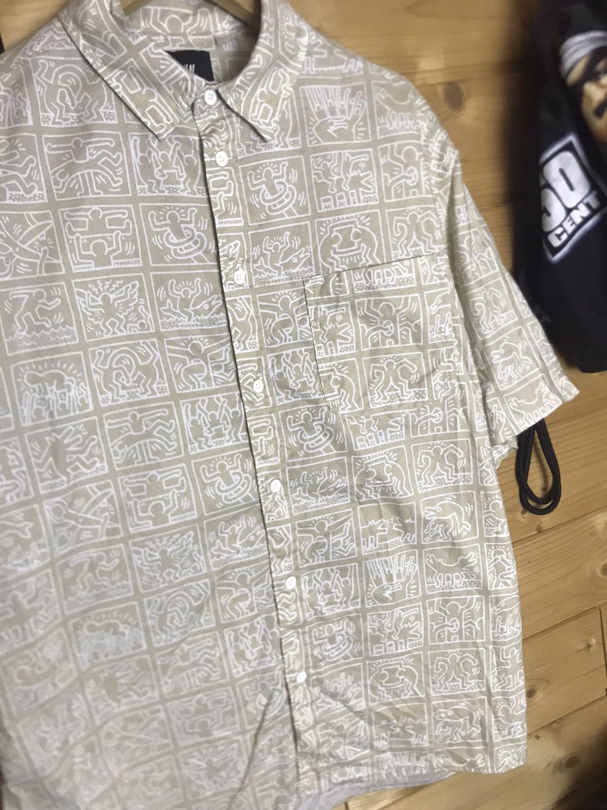 H&M × Keith Haring Keith Haring over print shirt Size US S / EU 44-46 / 1 - 1 Thumbnail
