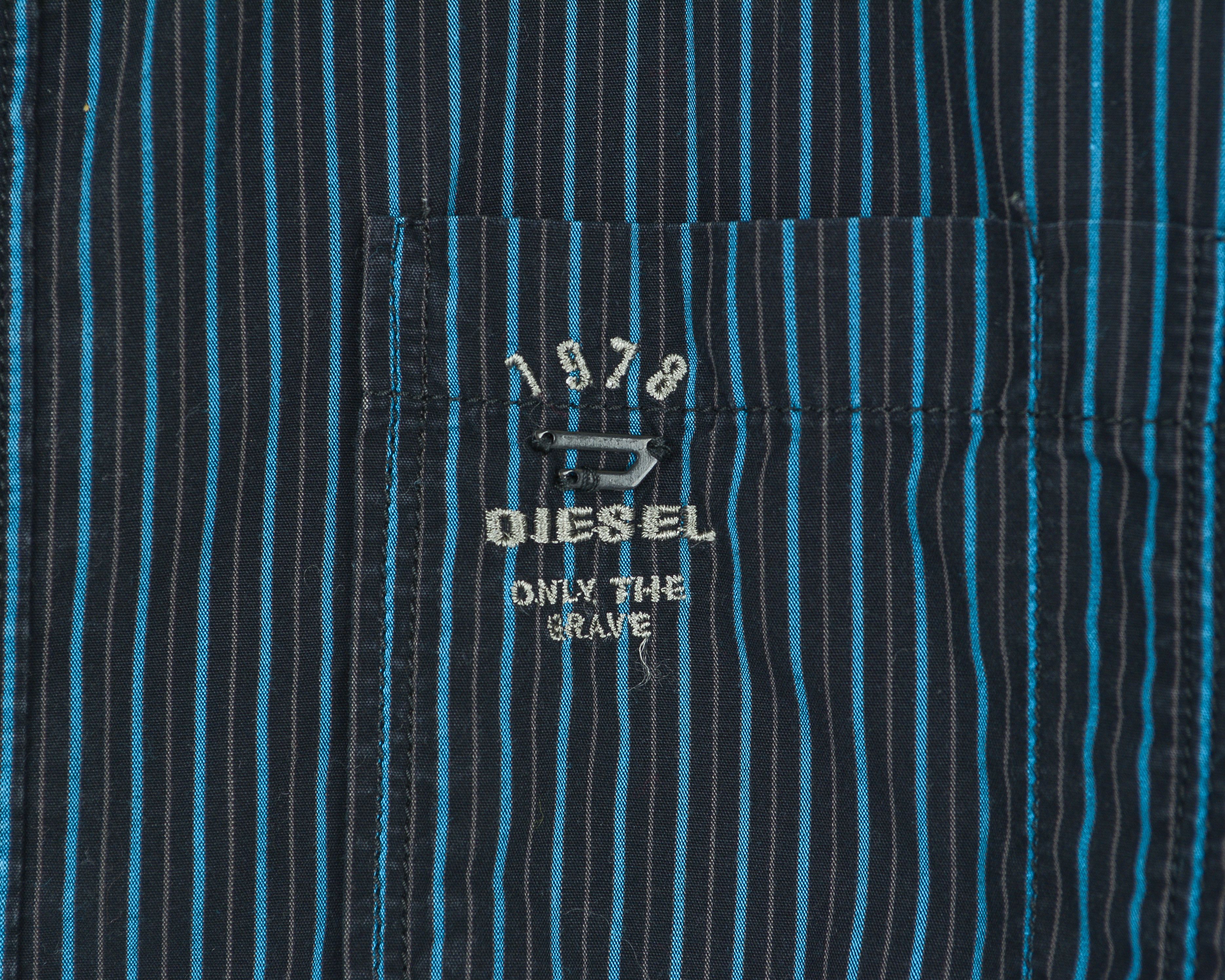 Diesel Casual Shirt Long Sleeve Pinstriped Formal Button Up Cotton Size US M / EU 48-50 / 2 - 3 Thumbnail