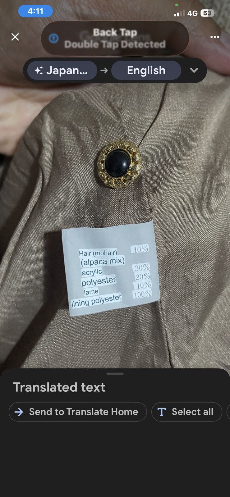 Japanese Brand Vintage Mohair Jacket Nice Design Croptop Size M / US 6-8 / IT 42-44 - 6 Thumbnail