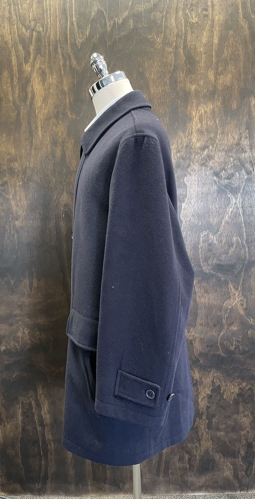 Burberry × Vintage Melton Wool & Cashmere Flannel Car Coat Size US XL / EU 56 / 4 - 5 Thumbnail