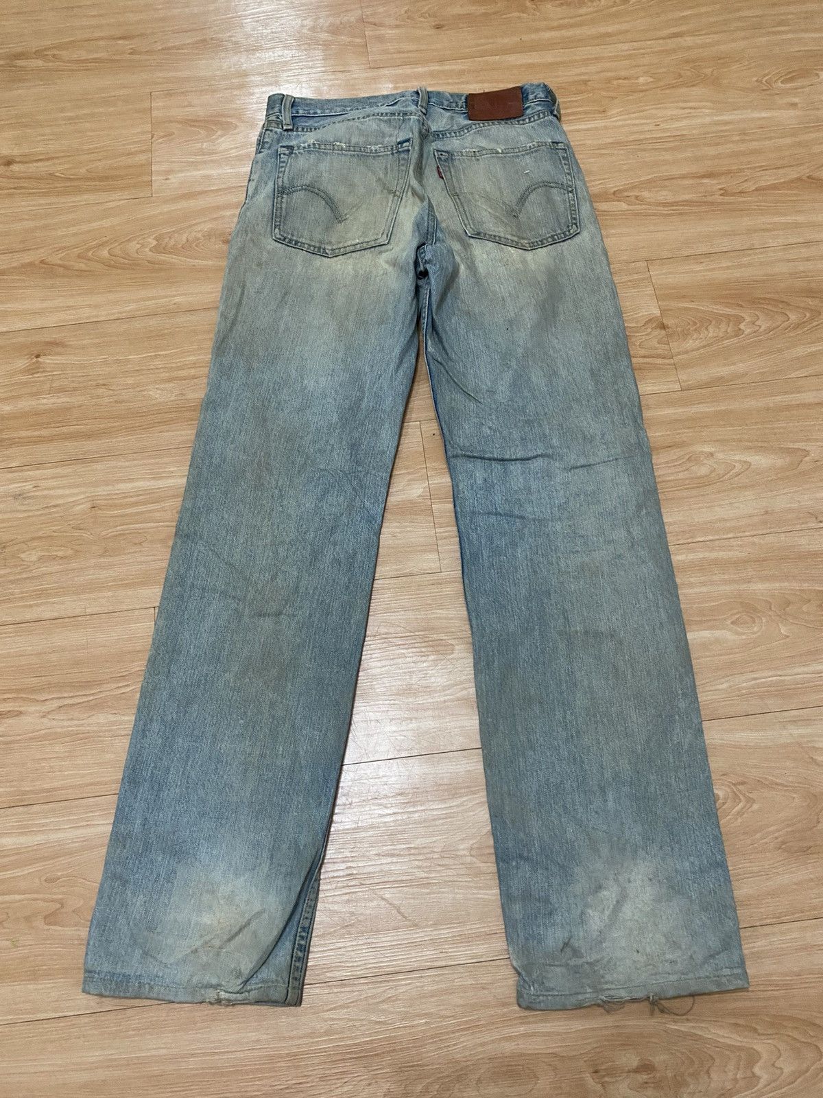 Levi's × Vintage Vintage levis 502 zipper destroyed denim very rare Size US 30 / EU 46 - 1 Thumbnail