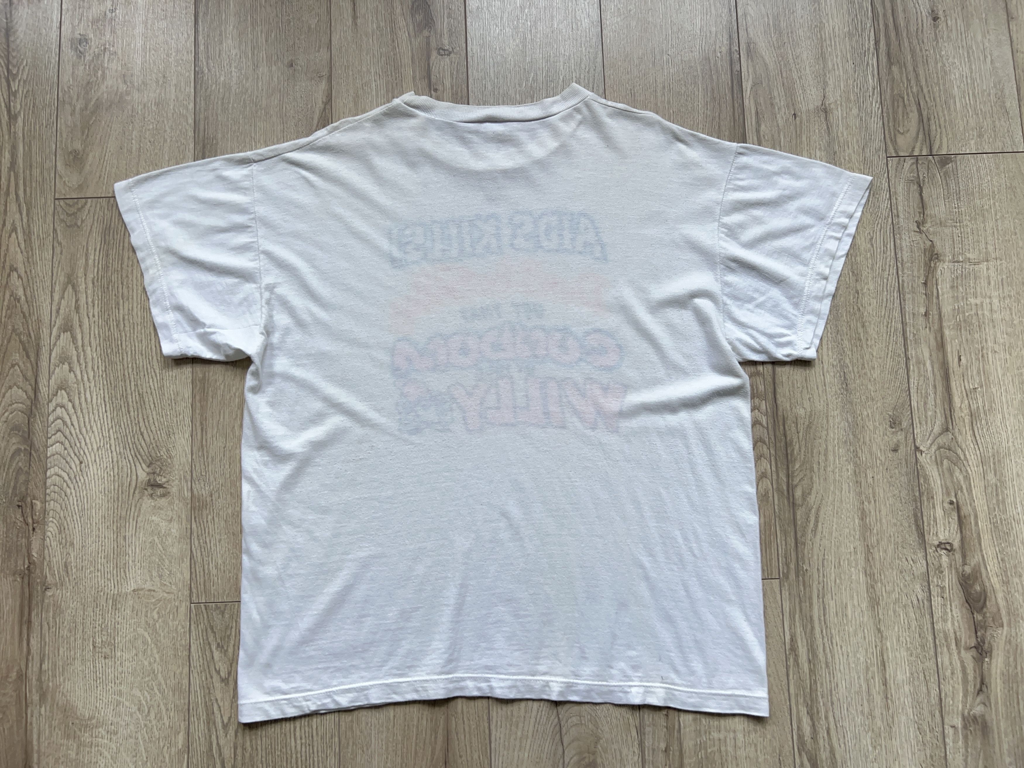 Vintage Aids Kills Don't Be Silly Get That Condom Funny Tee Parody Size US XL / EU 56 / 4 - 10 Thumbnail