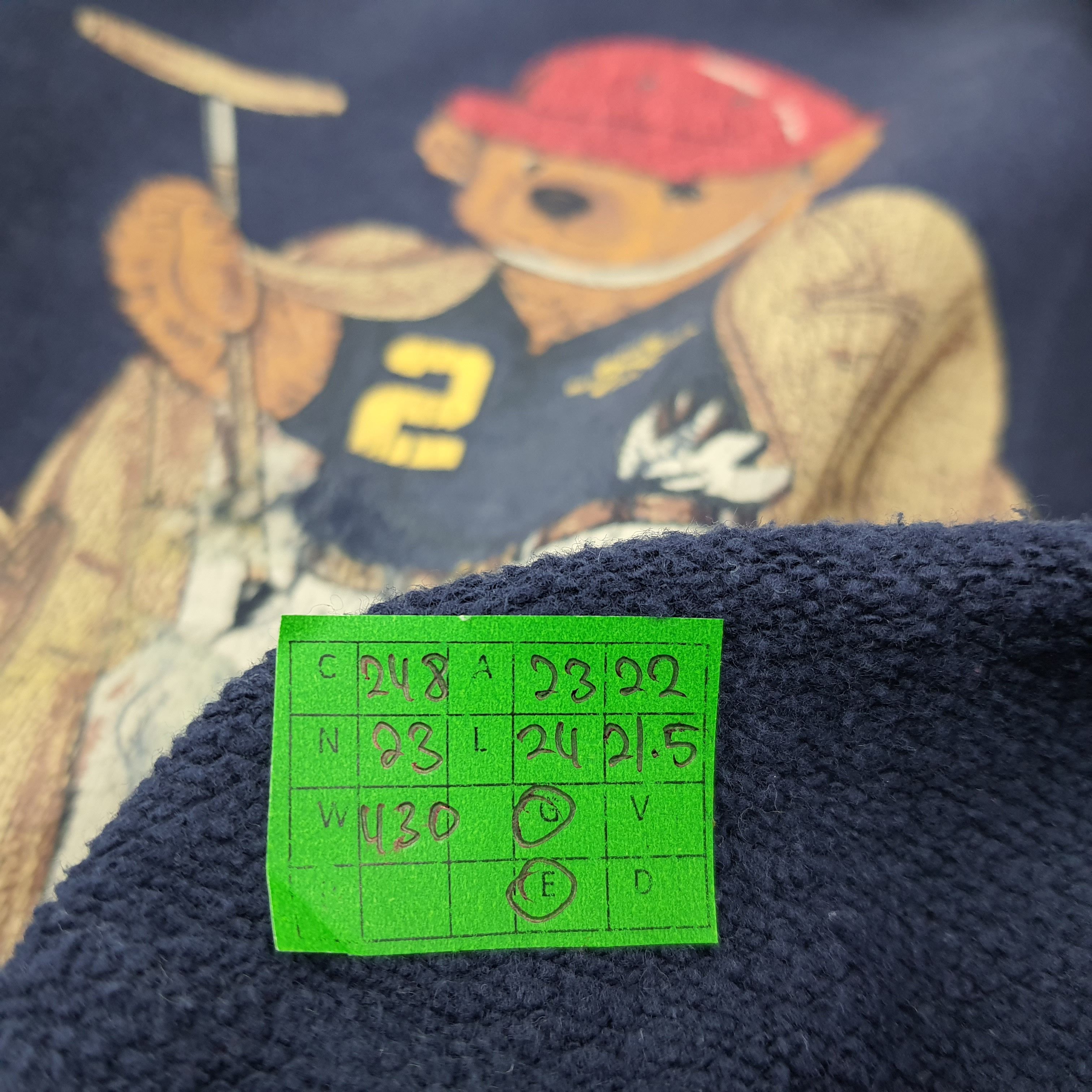 Polo Ralph Lauren Vintage Polo Bear by Ralph Lauren Sweatshirt C246N23 Size US L / EU 52-54 / 3 - 8 Thumbnail