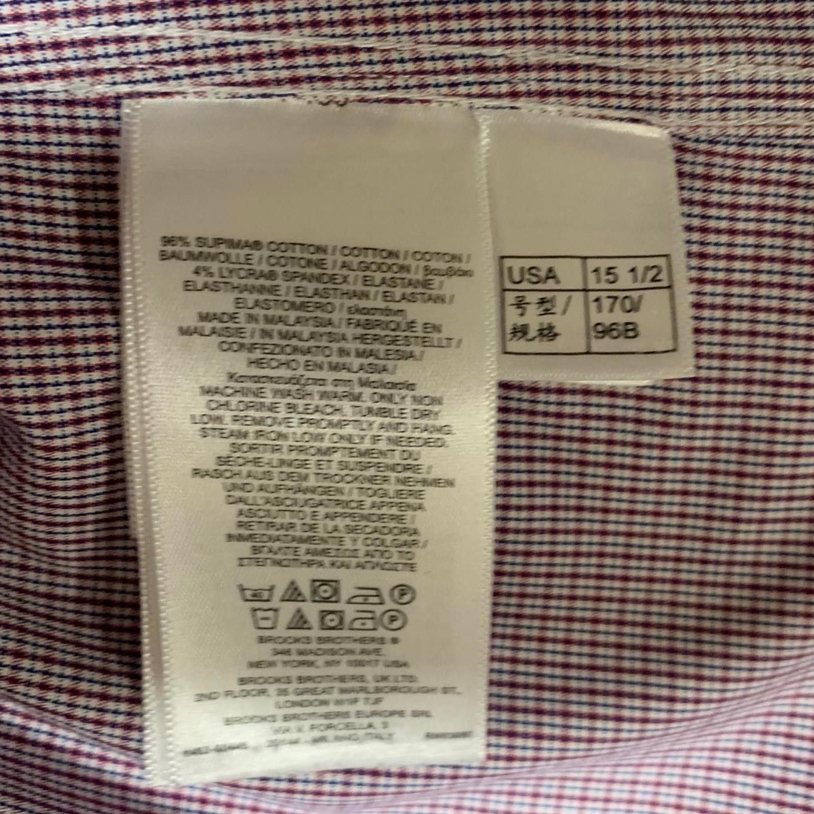 Brooks Brothers Brooks Brothers Regent Fit Men's Shirt 15.5 34 Cotton Size US M / EU 48-50 / 2 - 10 Thumbnail