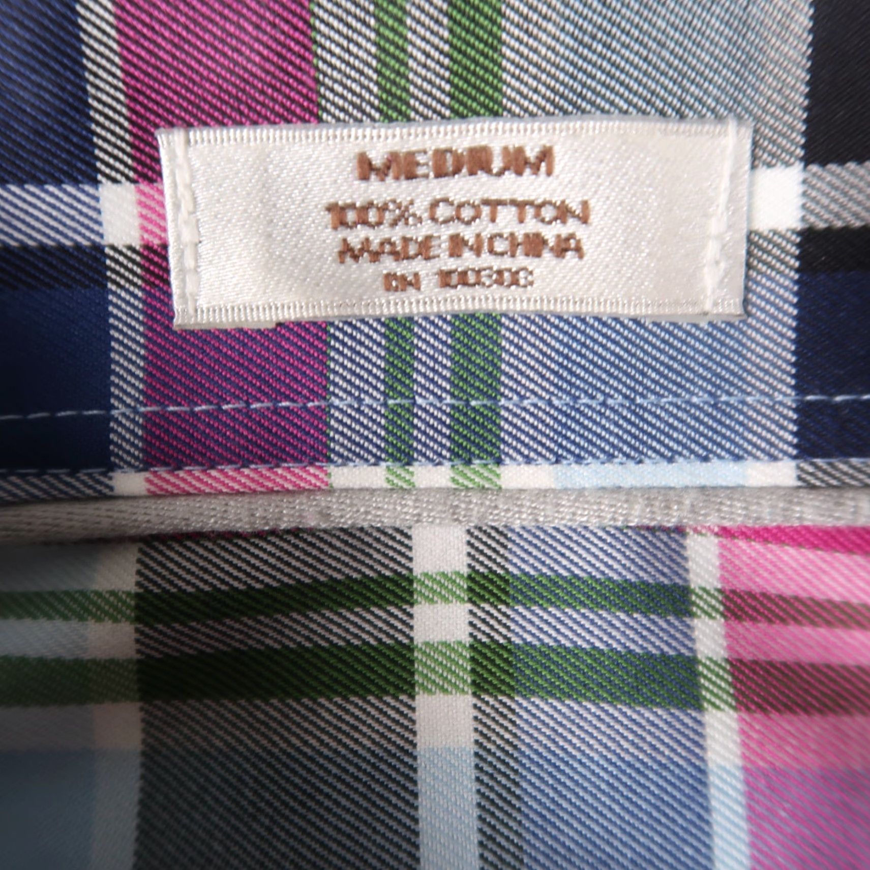 Peter Millar Peter Millar Dress Shirt M Multicolor Plaid 100% Cotton Long Sleeve Button-Down Collar Mens Size US M / EU 48-50 / 2 - 4 Thumbnail