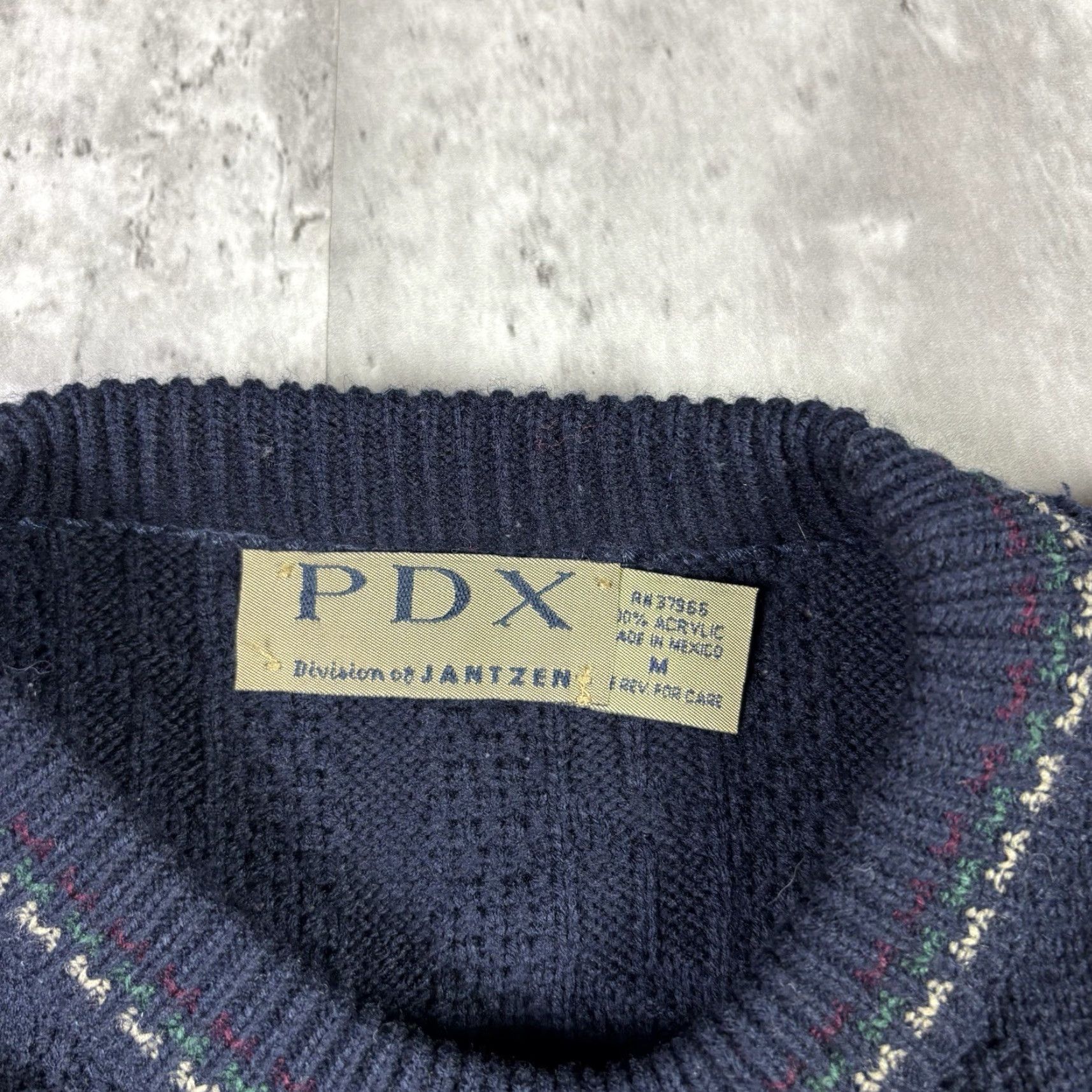 Jantzen Vintage Jantzen Sweater Mens Striped Patterned Pullover Crewneck M Size US M / EU 48-50 / 2 - 5 Thumbnail