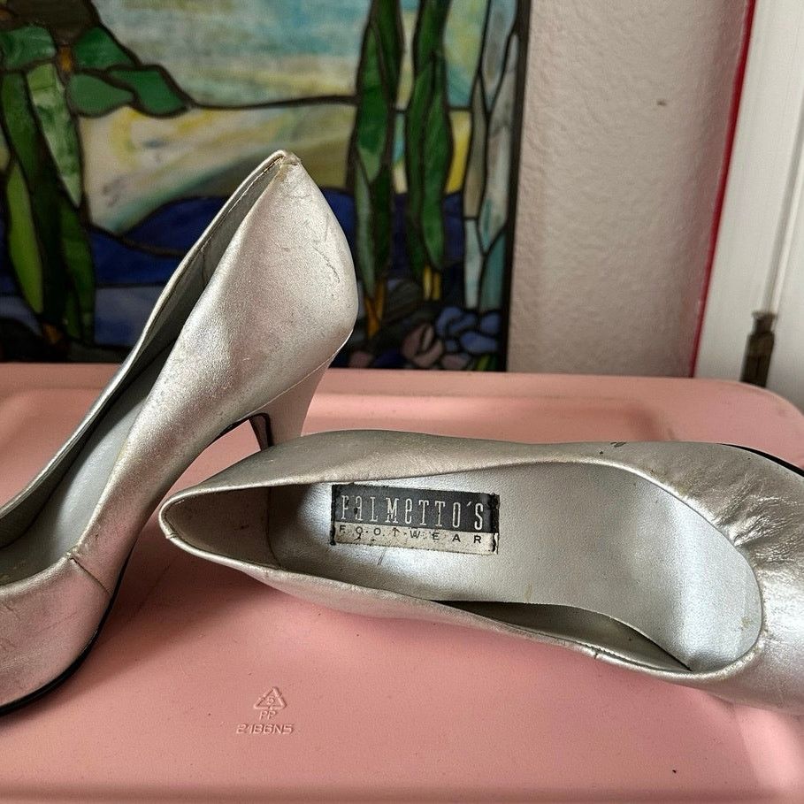 Other almettos footwear silver pointed heels Size US 8 / IT 38 - 5 Thumbnail