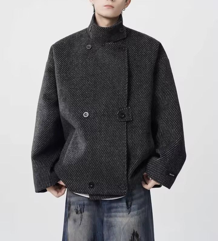 Vintage Retro Y2k Wool Blend Warm Loose Trendy Coat Jacket Size US XL / EU 56 / 4 - 6 Thumbnail