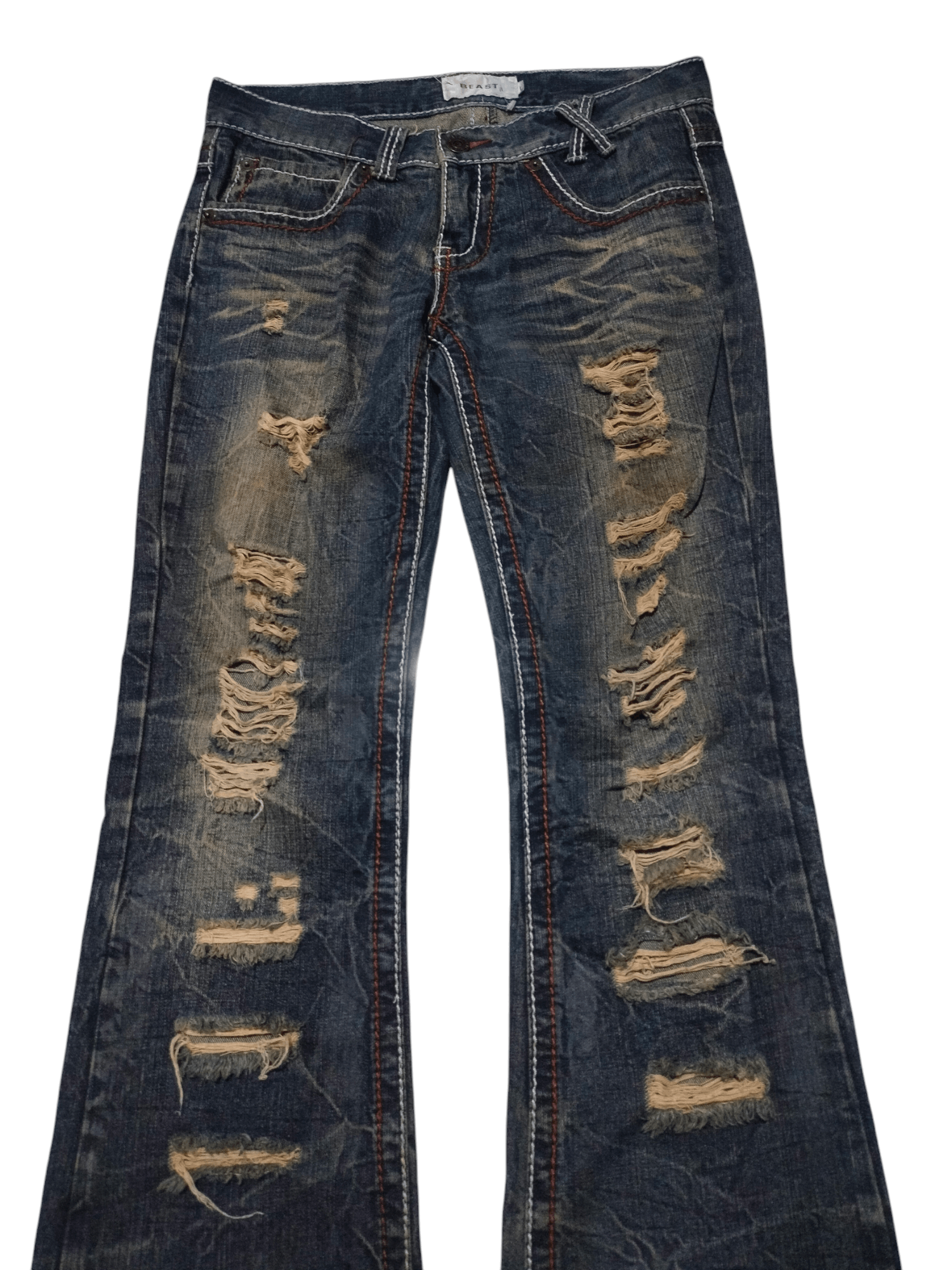 Other Beast Damage Flare Pants Size US 32 / EU 48 - 3 Thumbnail