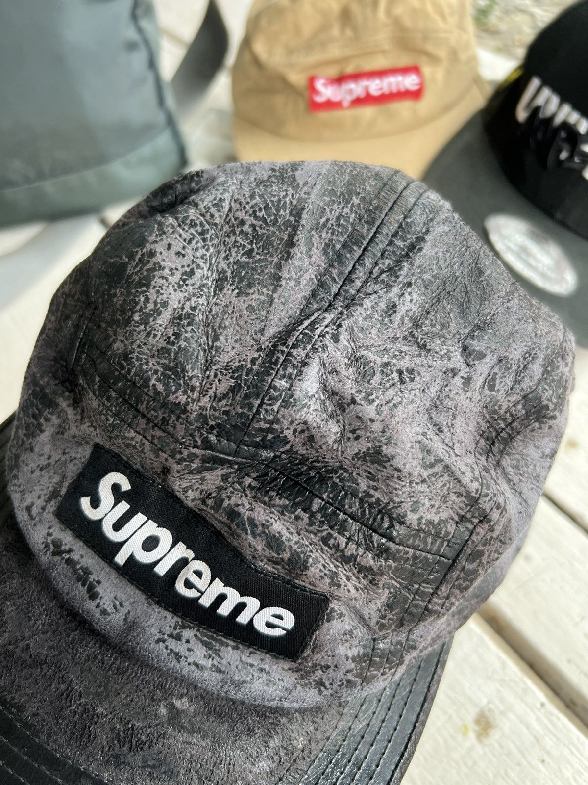 Supreme Supreme 5 Panel Distressed Cap Size ONE SIZE - 2 Thumbnail