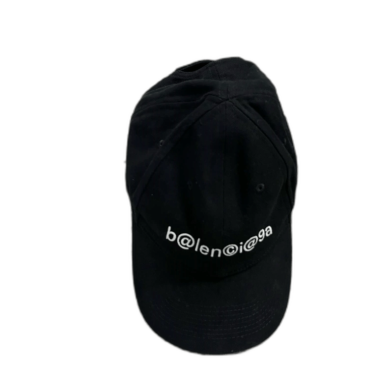 Balenciaga Black Logo Embroidery Cap