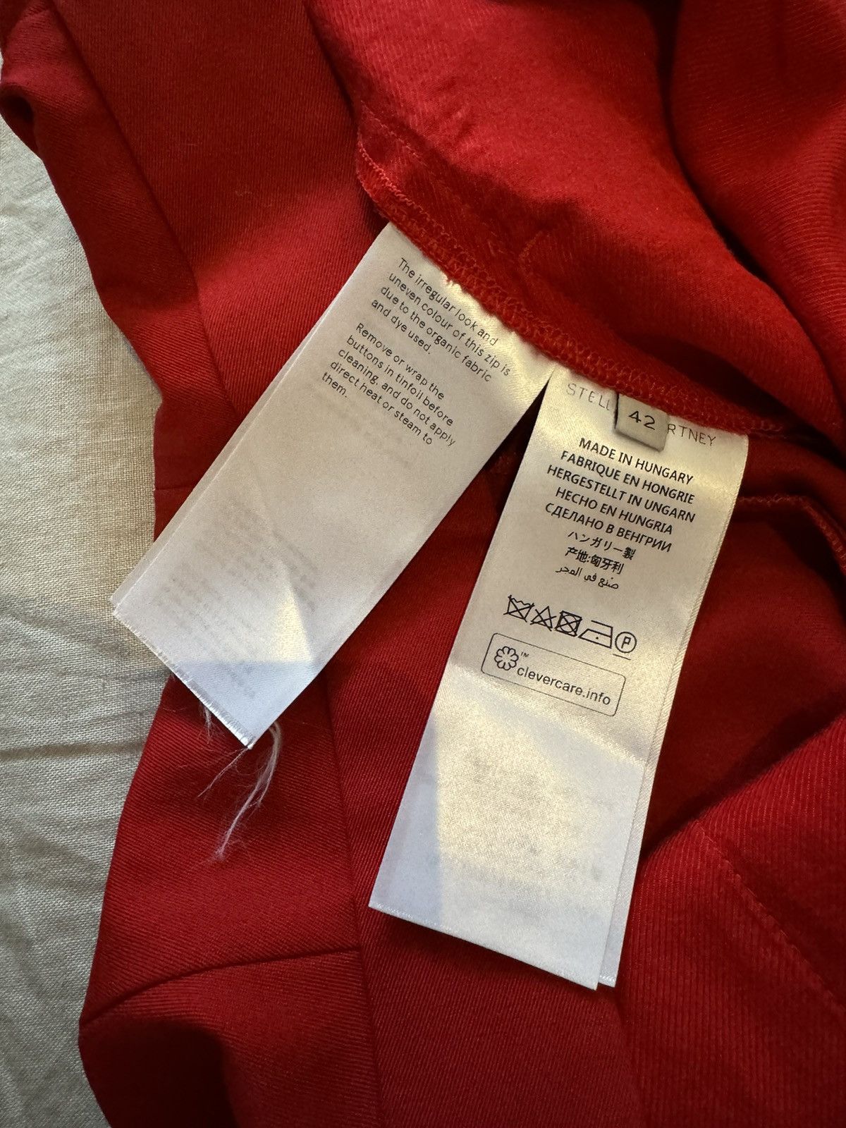 Stella McCartney BNWT Stella McCartney 42 red trousers elegant zip Size 28" / US 6 / IT 42 - 7 Thumbnail