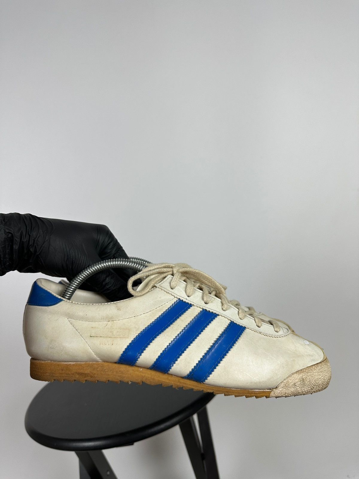 Adidas 1970-80s Adidas Rom Leather Sneakers Made In Austria Size US 9 / EU 42 - 11 Thumbnail