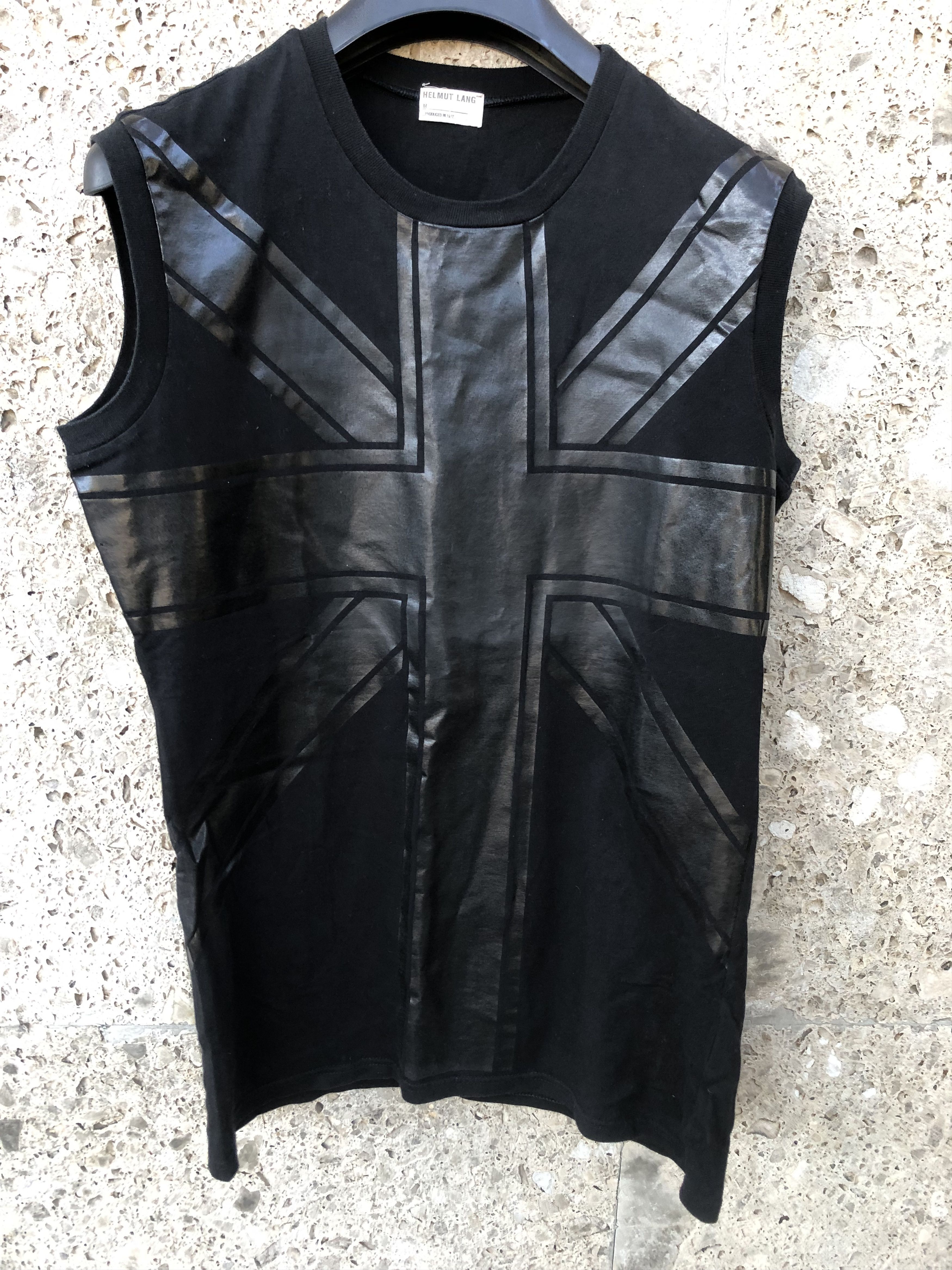 Helmut Lang Vintage Helmut Lang Union Jack Top Size US M / EU 48-50 / 2 - 2 Thumbnail