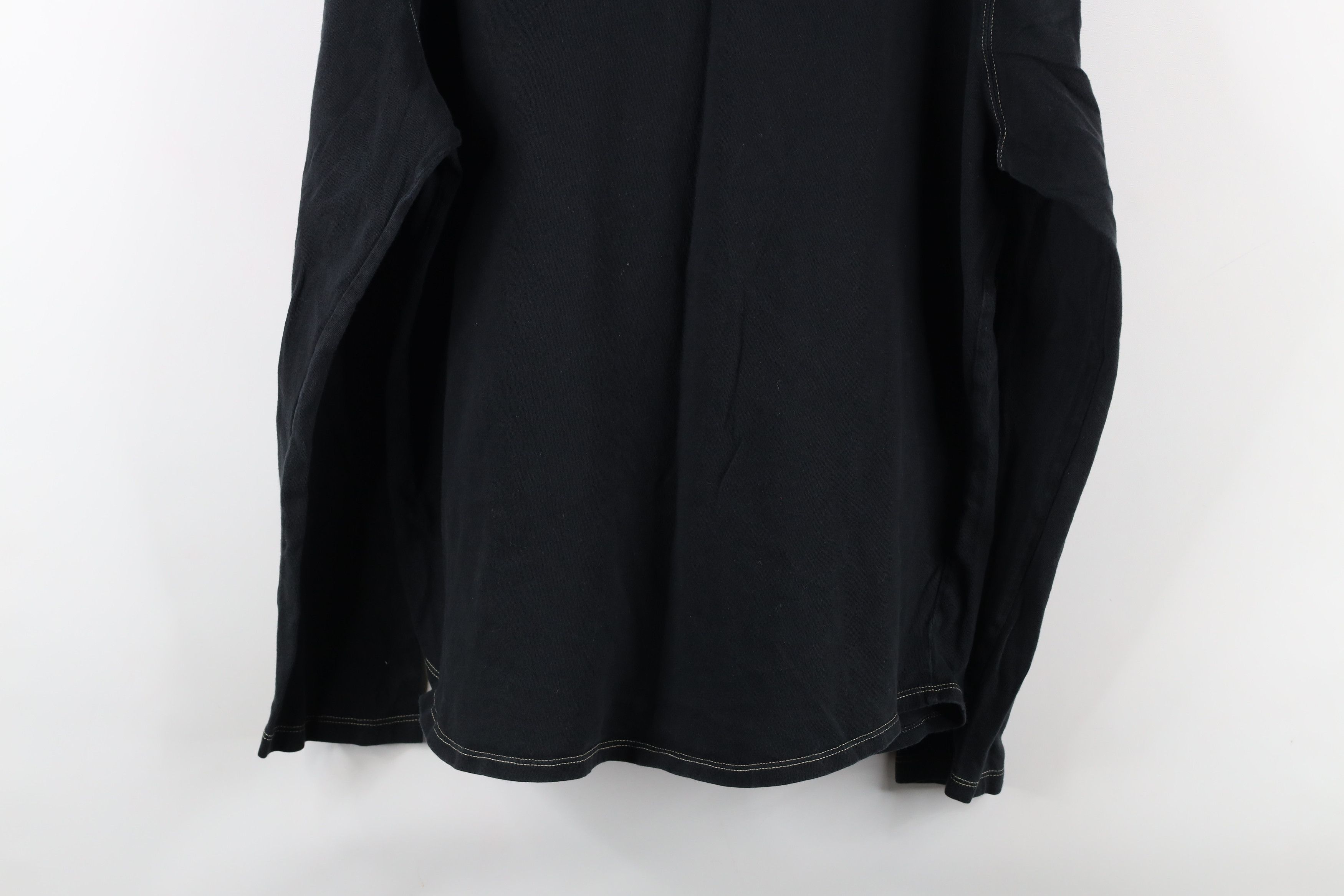 J.Crew × Vintage Vintage 90s J Crew Ribbed Knit Long Sleeve T-Shirt Black Size US L / EU 52-54 / 3 - 7 Thumbnail