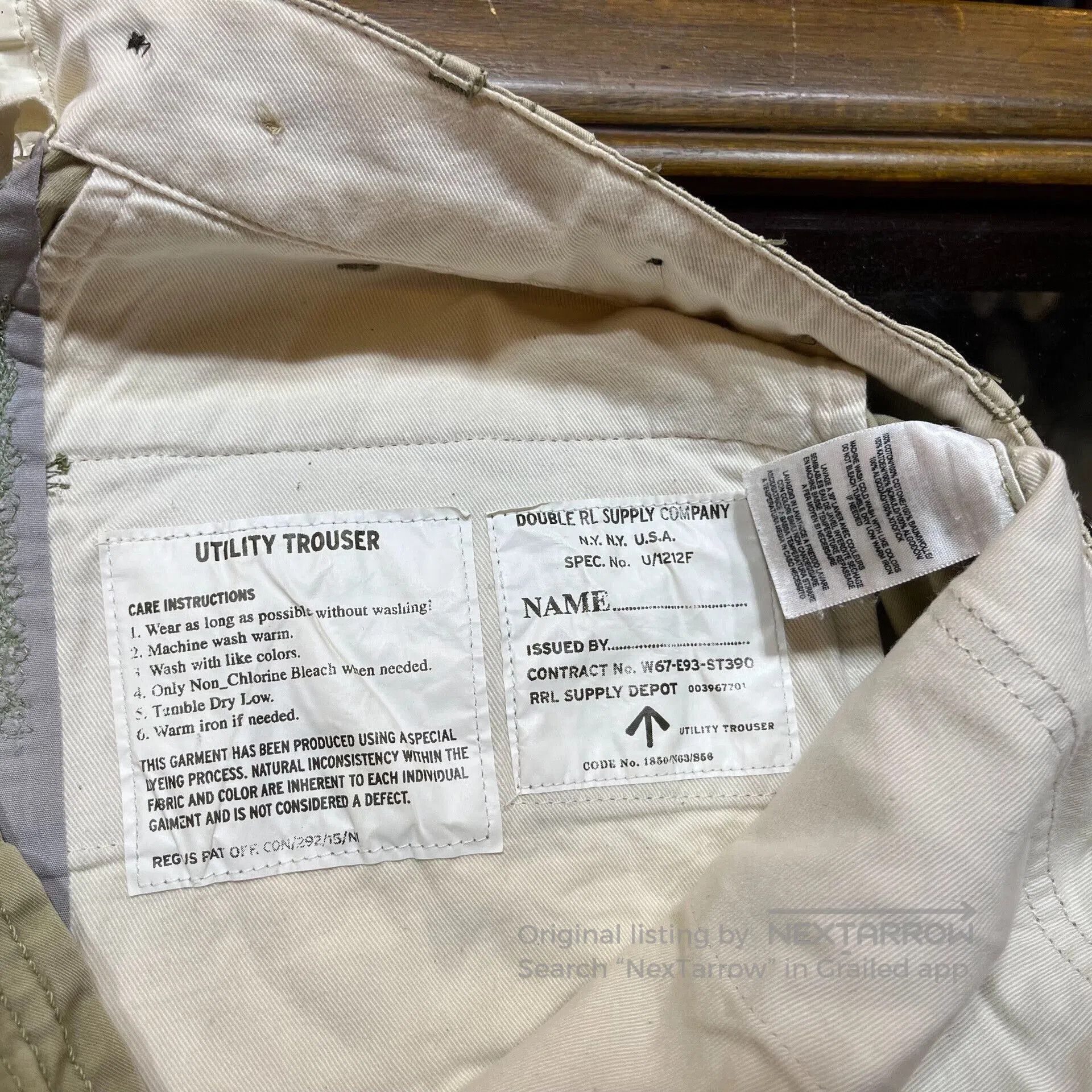 RRL Ralph Lauren limited edition RRL camouflage casual pants. Size US 32 / EU 48 - 4 Thumbnail