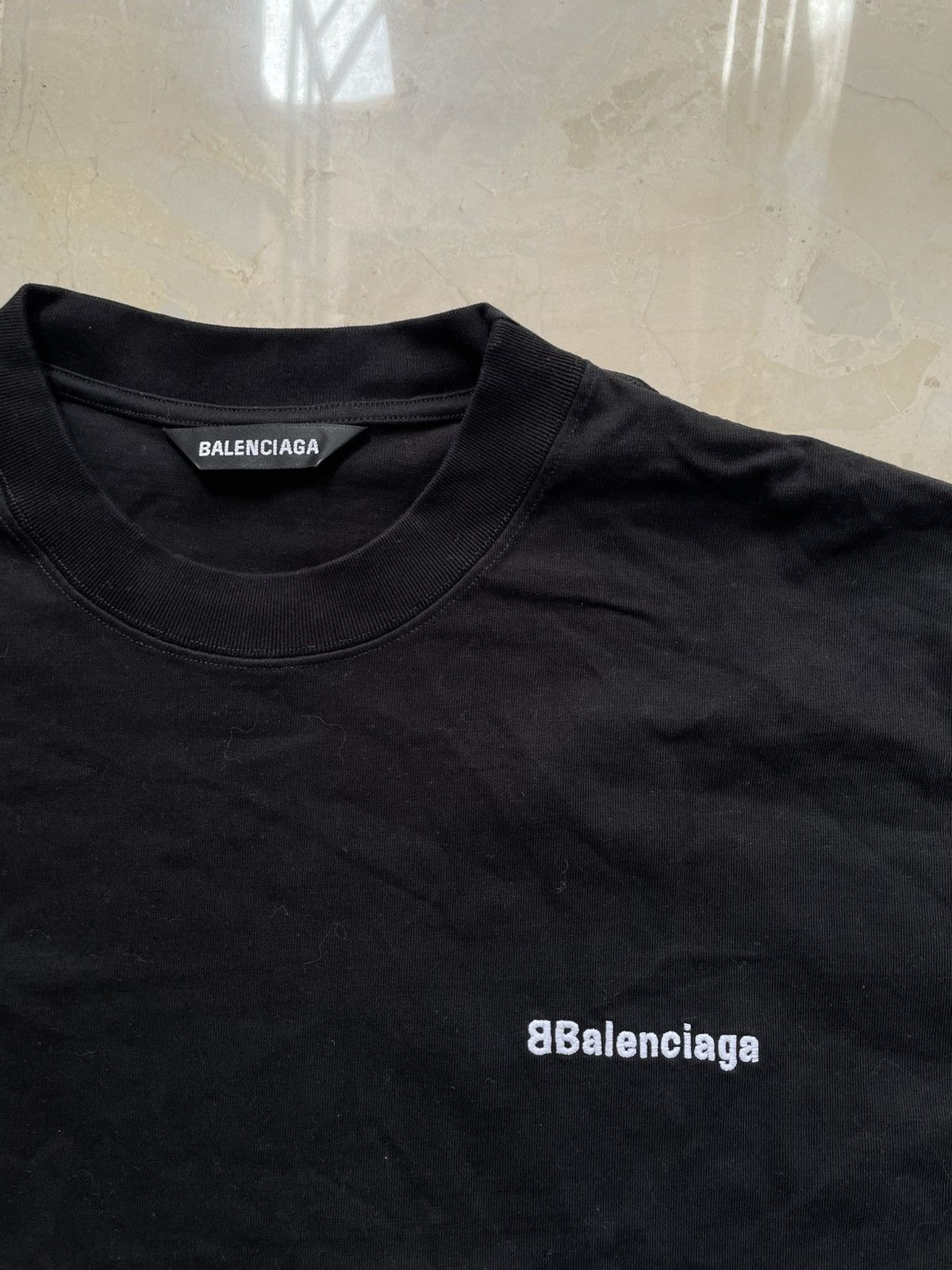 Balenciaga Balenciaga Corporate Logo Black Tee Size US S / EU 44-46 / 1 - 2 Thumbnail