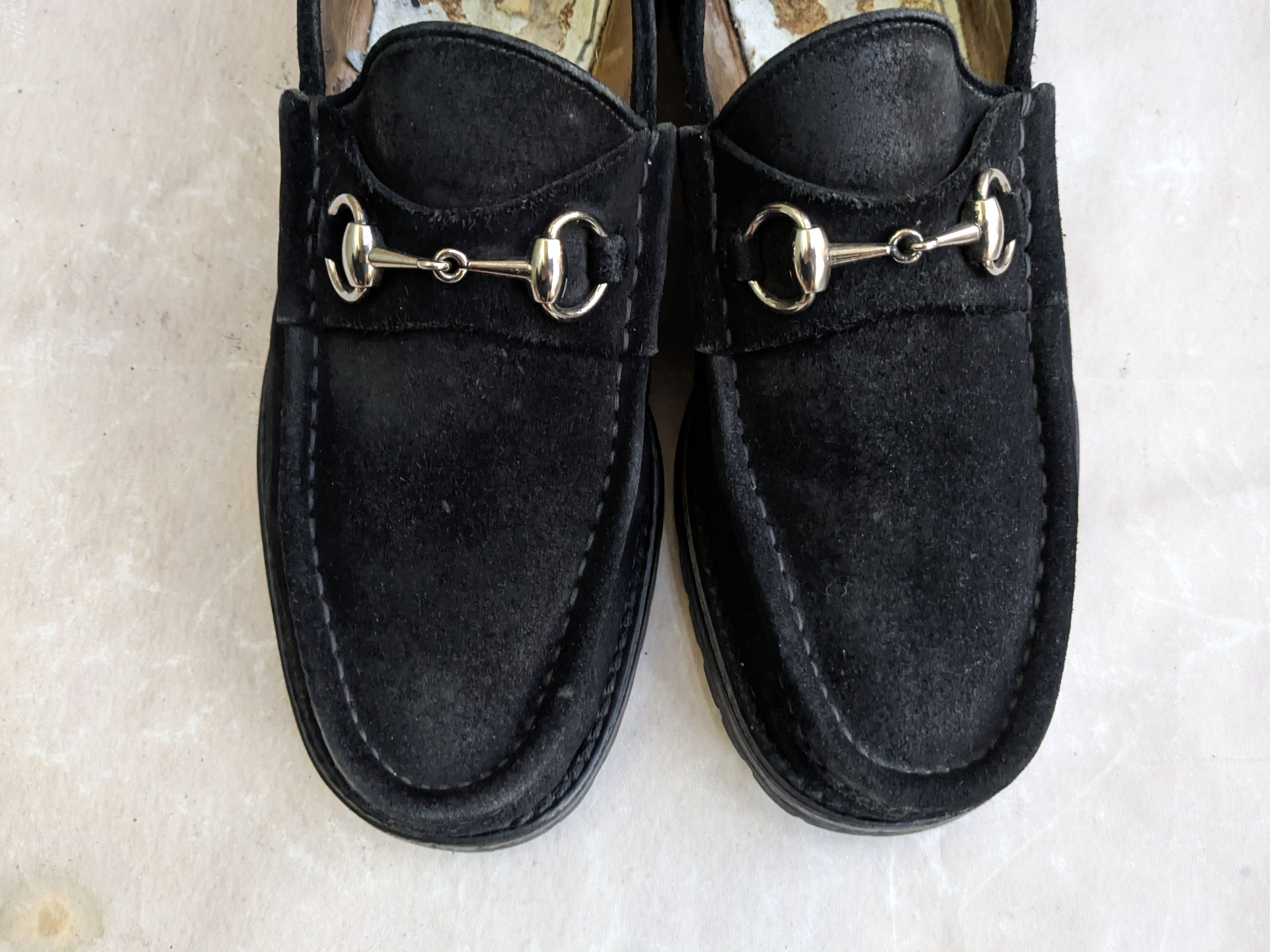 Gucci Gucci Horsebit Loafers Black Suede 9.5 Leather Rubber Size US 9.5 / EU 42-43 - 3 Thumbnail